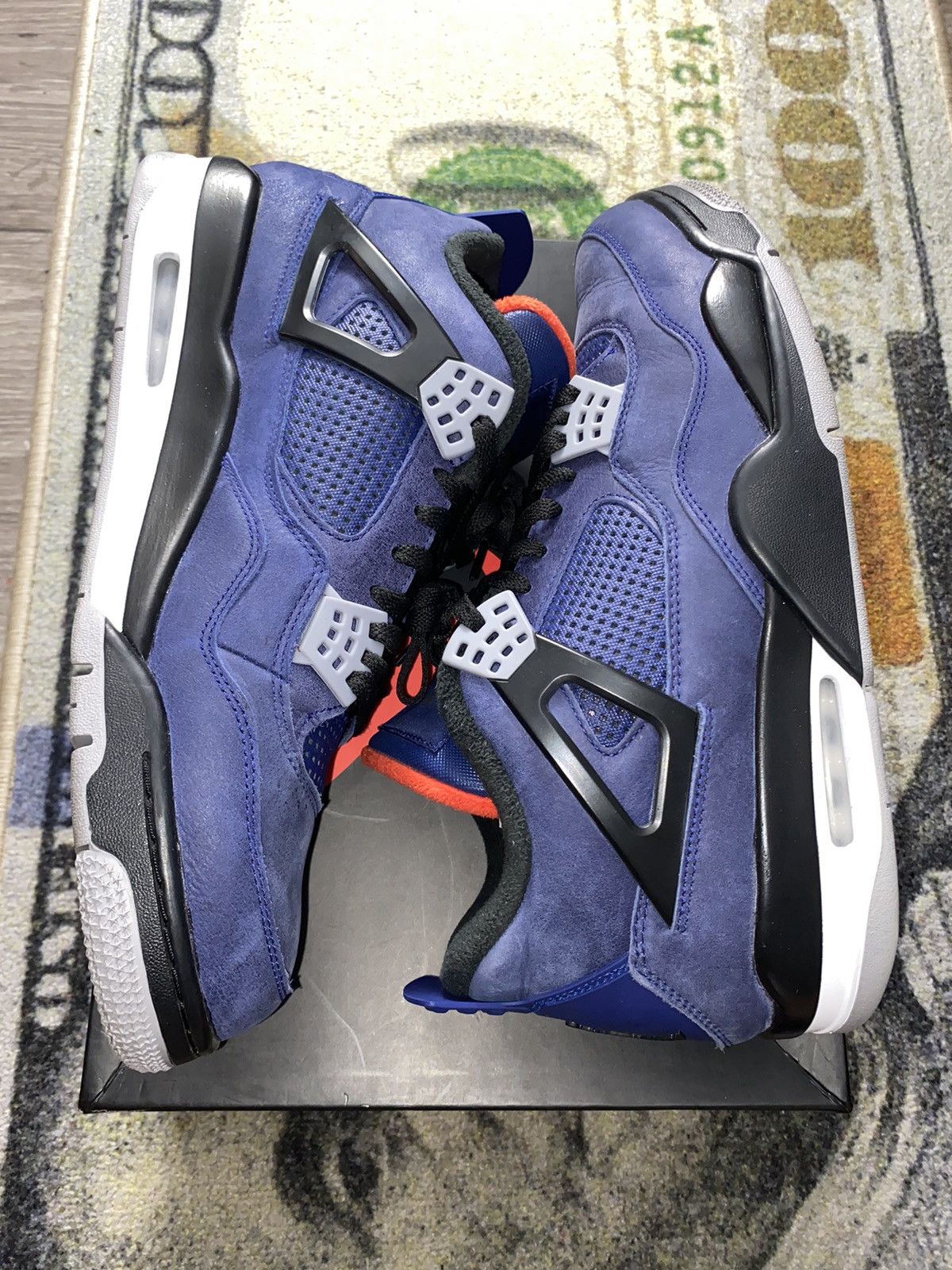 Jordan Brand × Nike Jordan 4 Retro Winterized Royal Blue Size US 13 / EU 46 - 1 Thumbnail