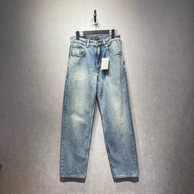 Balenciaga Balenciaga Blue Straight Denim Jeans - dmc Size US 32 / EU 48 - 1 Thumbnail