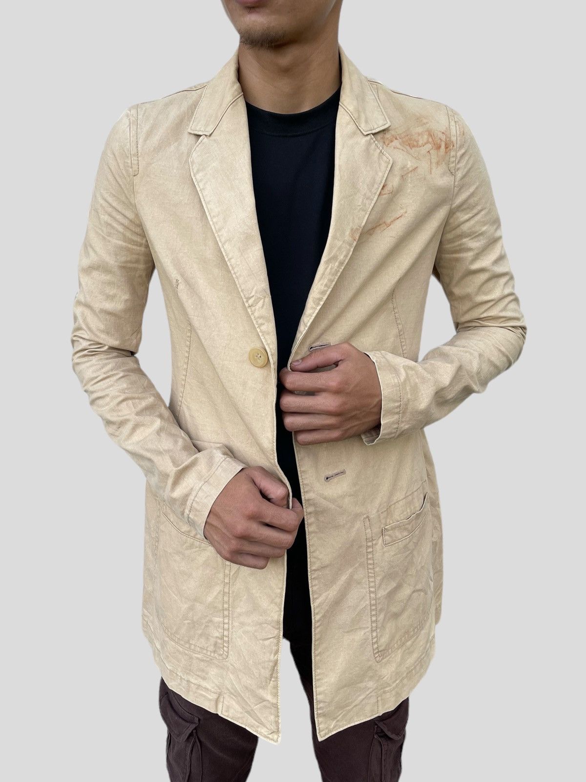 Yohji Yamamoto 🔥Vintage Yohji Yamamoto Y's Cotton Button Jacket Size US S / EU 44-46 / 1 - 1 Thumbnail