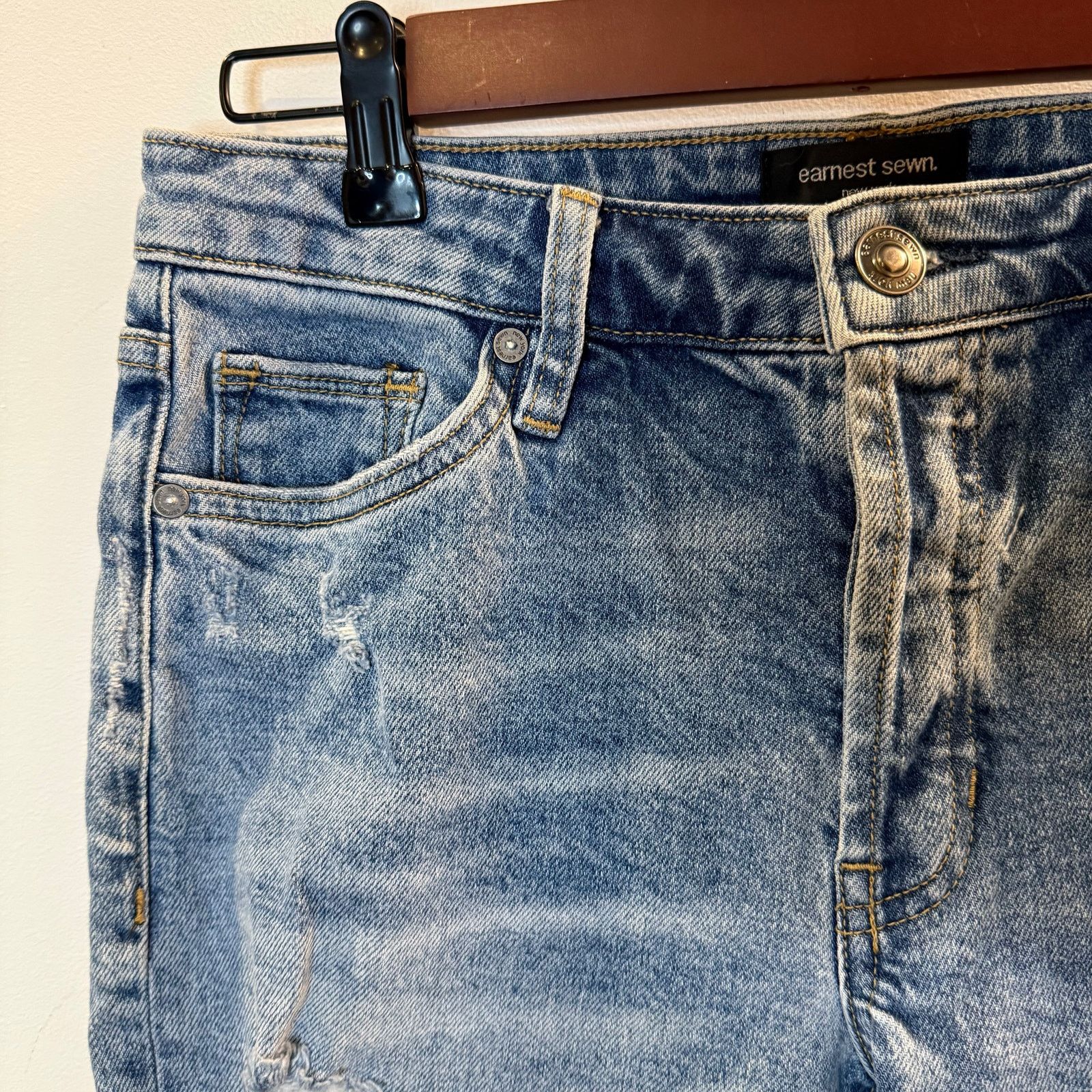Earnest Sewn Earnest Sewn Women’s Jane Flare Crop Jeans Size 28 Size 28" / US 6 / IT 42 - 3 Thumbnail