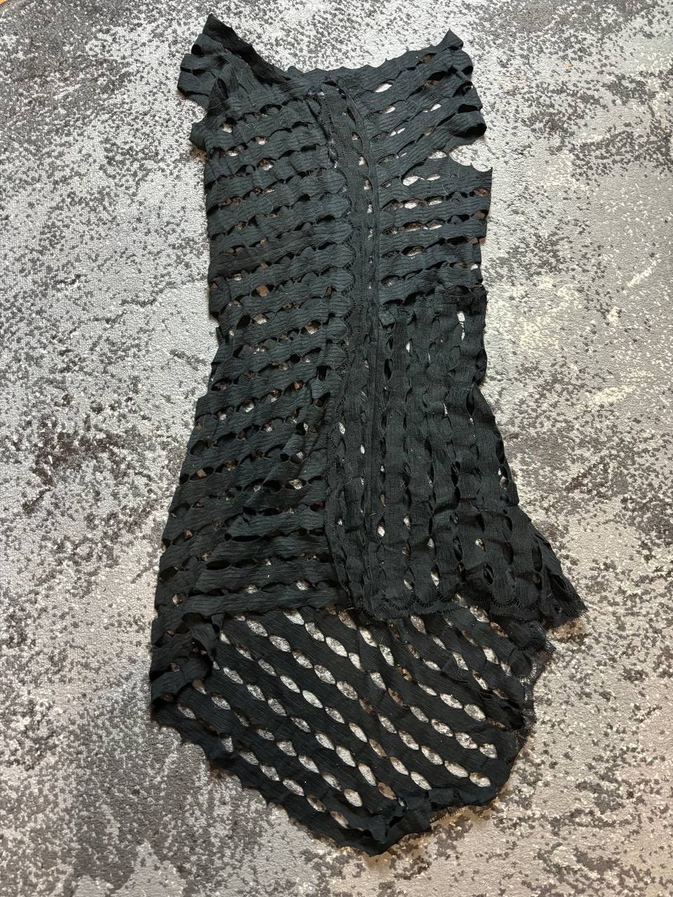 If Six Was Nine × Japanese Brand Vintage Sharon Wauchob y2k crocet beach opium black dress 00 Size US S / EU 44-46 / 1 - 5 Thumbnail