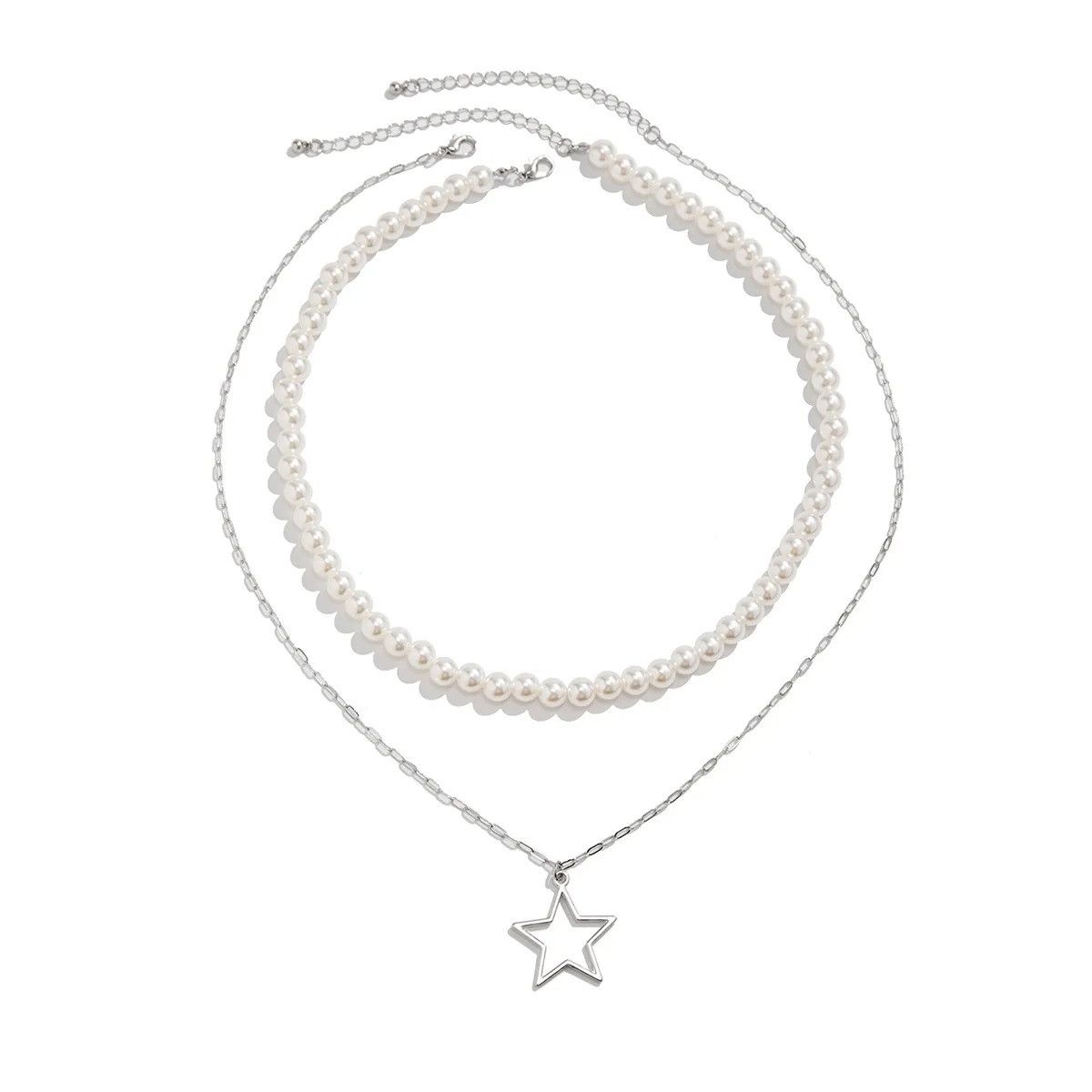 Vintage Luxury Star Pearl Necklace Size ONE SIZE - 5 Thumbnail