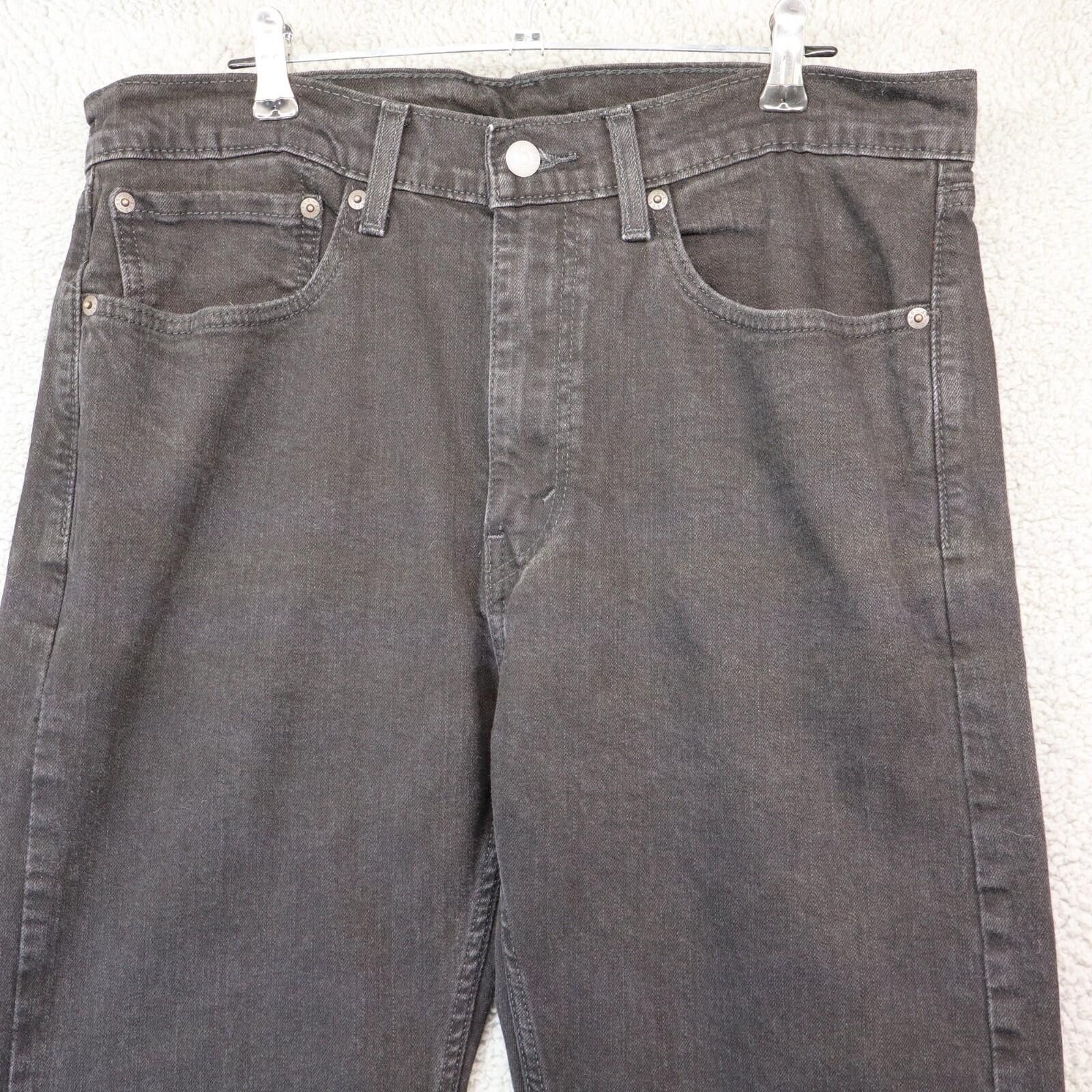 Levi's Levi 505 Jeans Men 34x30 Regular Fit Straight Leg Black Size US 34 / EU 50 - 12 Thumbnail