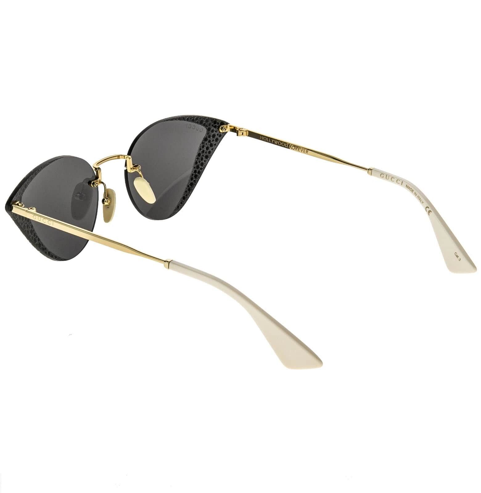Gucci GUCCI Gg0898S Hollywood Forever 0898 Gold 001 Sunglasses Size ONE SIZE - 8 Thumbnail