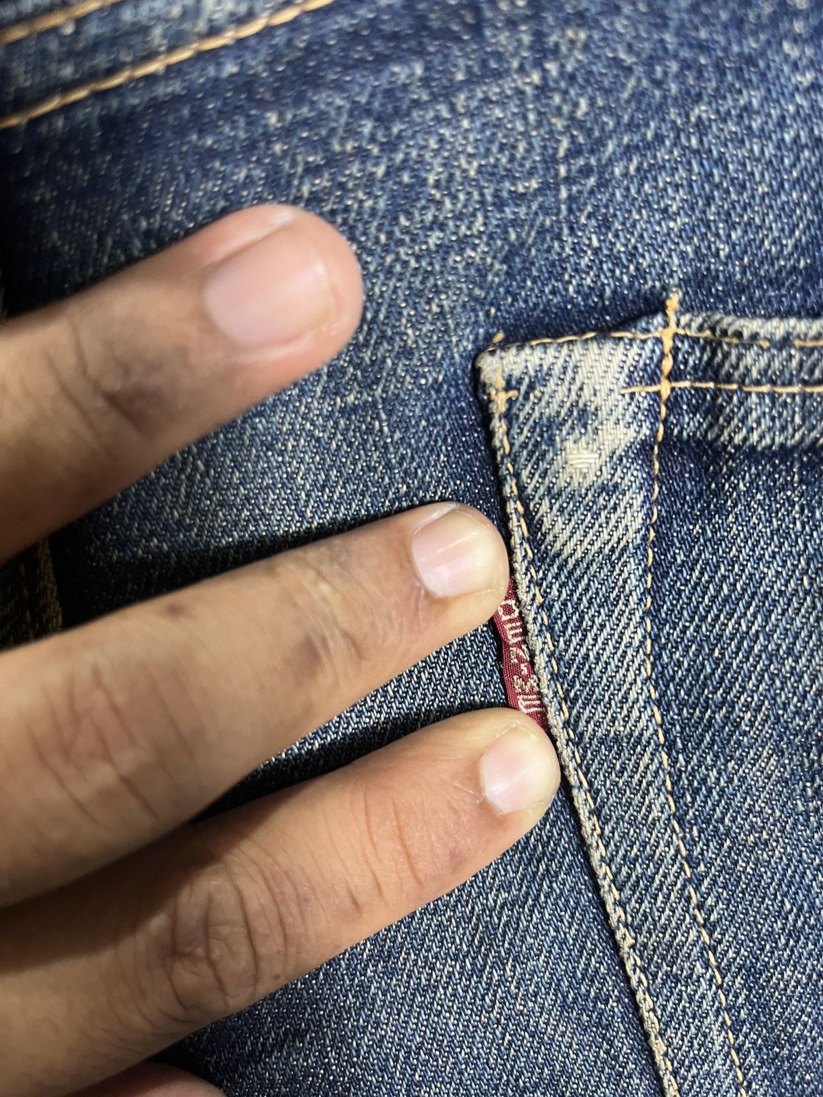 Vintage Vintage 90’s Orizonti Selvedge Denime Size US 33 - 6 Thumbnail