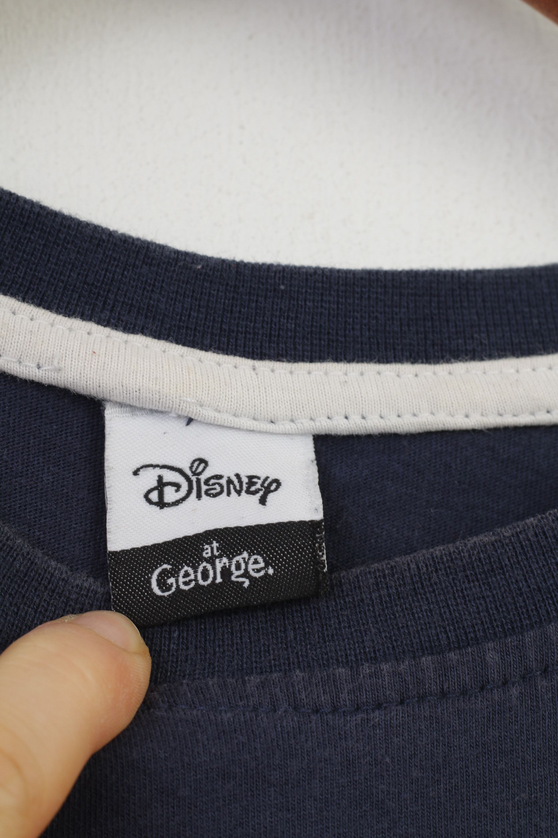 Disney Disney At George Men S T-Shirt Navy Cotton Graphic 9872 Size US S / EU 44-46 / 1 - 4 Thumbnail