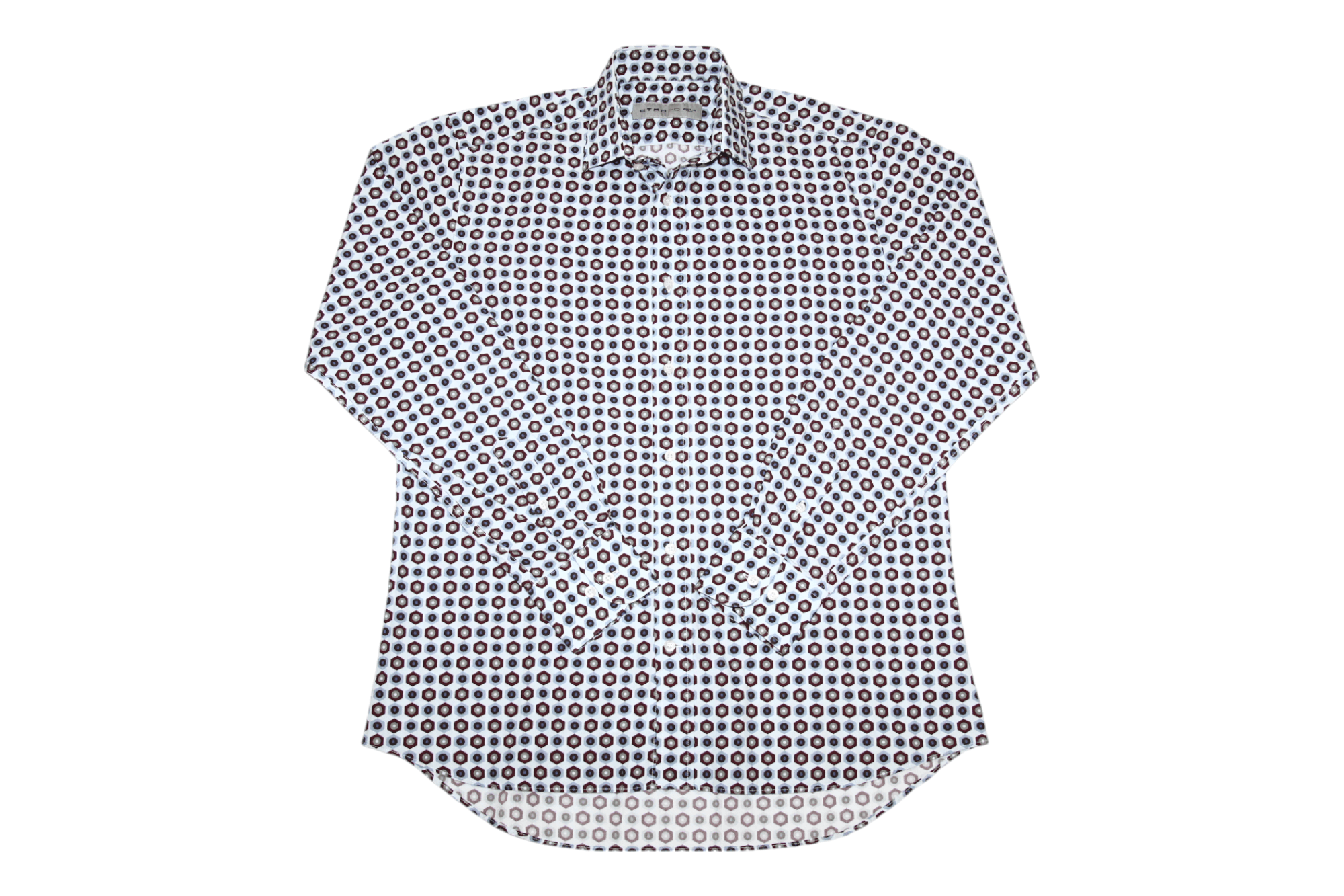 Etro Luxury Etro Milano Geometric Dot Print Cotton Shirt Size US M / EU 48-50 / 2 - 1 Thumbnail