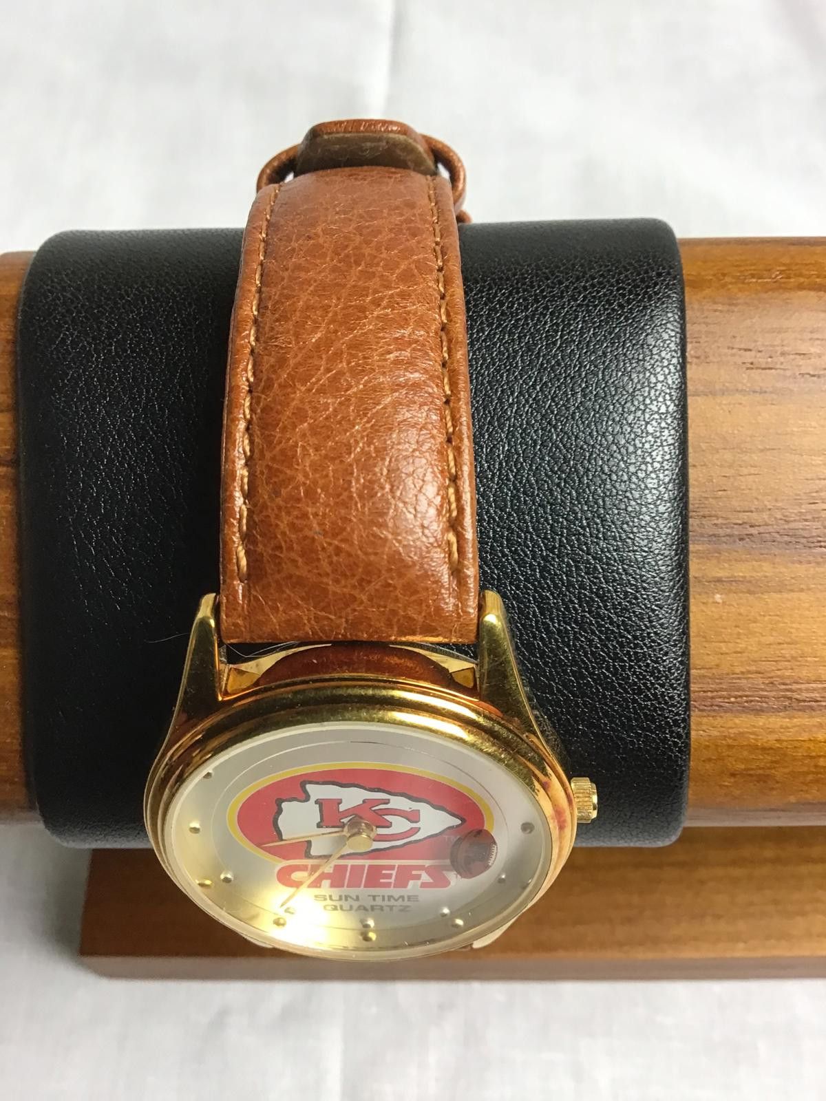 Other Kansas City Chiefs Vintage Quartz Watch with Brown Leather Size ONE SIZE - 2 Thumbnail