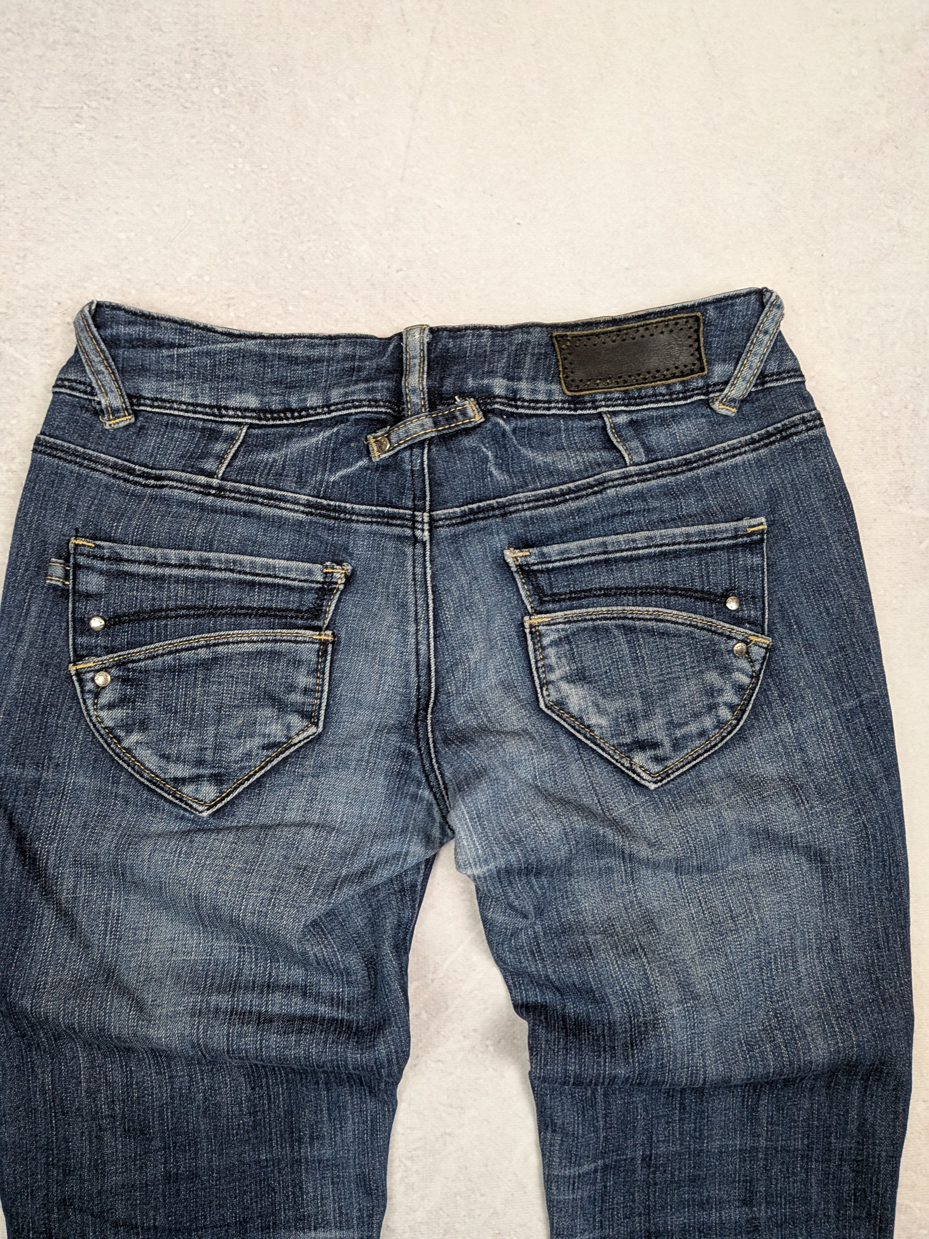 Other Blue Rags Low Rise Flared Jeans Y2K Vintage Denim Size 36 Size 26" / US 2 / IT 38 - 6 Thumbnail