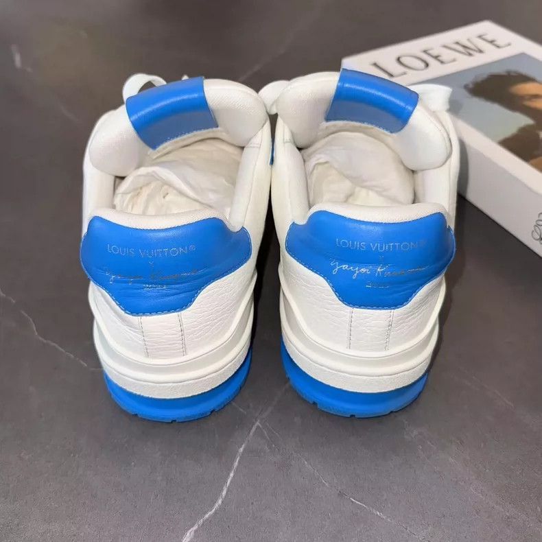 Louis Vuitton Louis Vuitton Blue Polka Dot Trainers Size 41.5-2507 Size US 8.5 / EU 41-42 - 6 Thumbnail