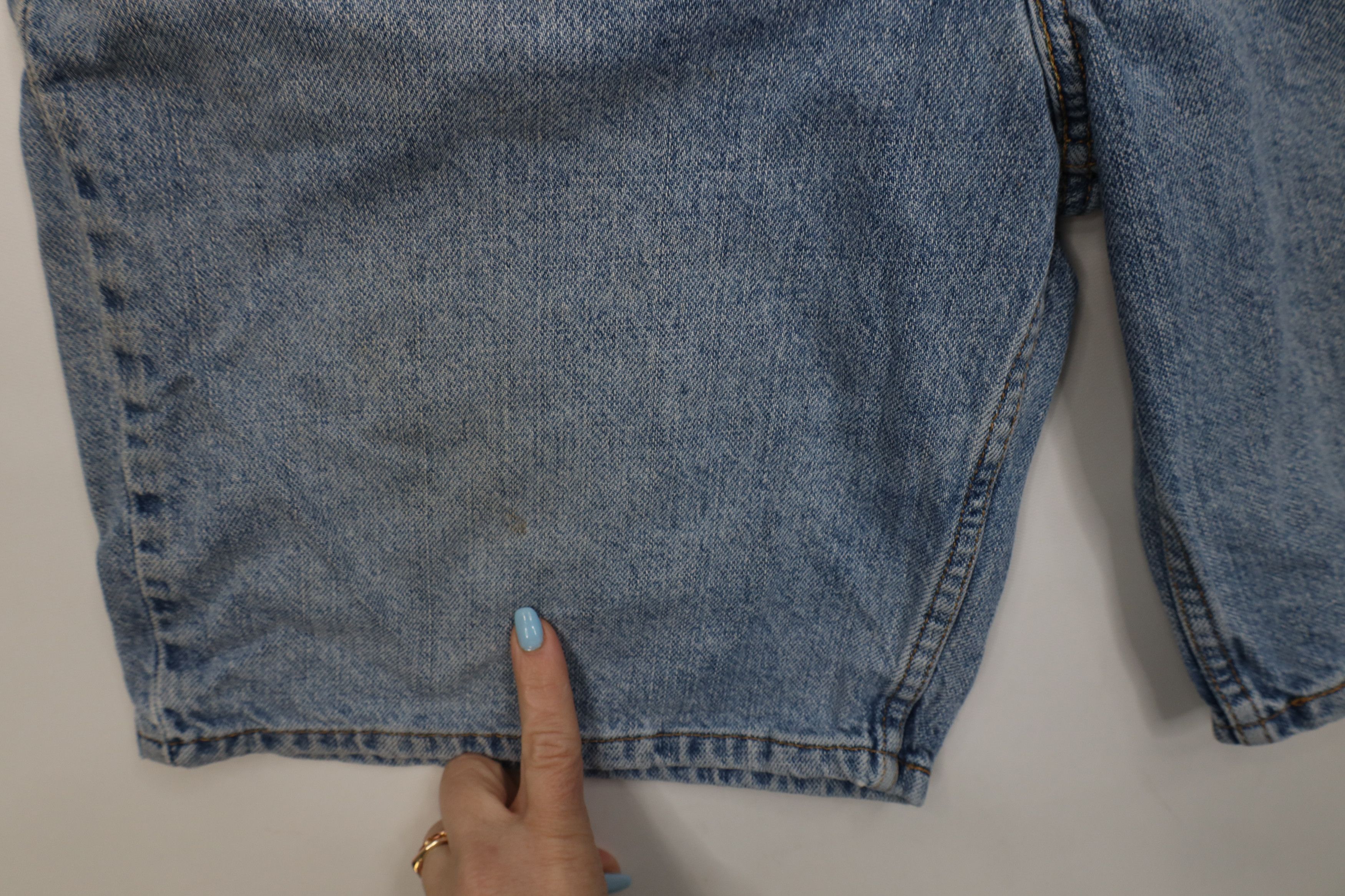 Levi's Vintage Y2K Levis 550 Fit Denim Jean Shorts Jorts Blue Size US 34 / EU 50 - 5 Thumbnail