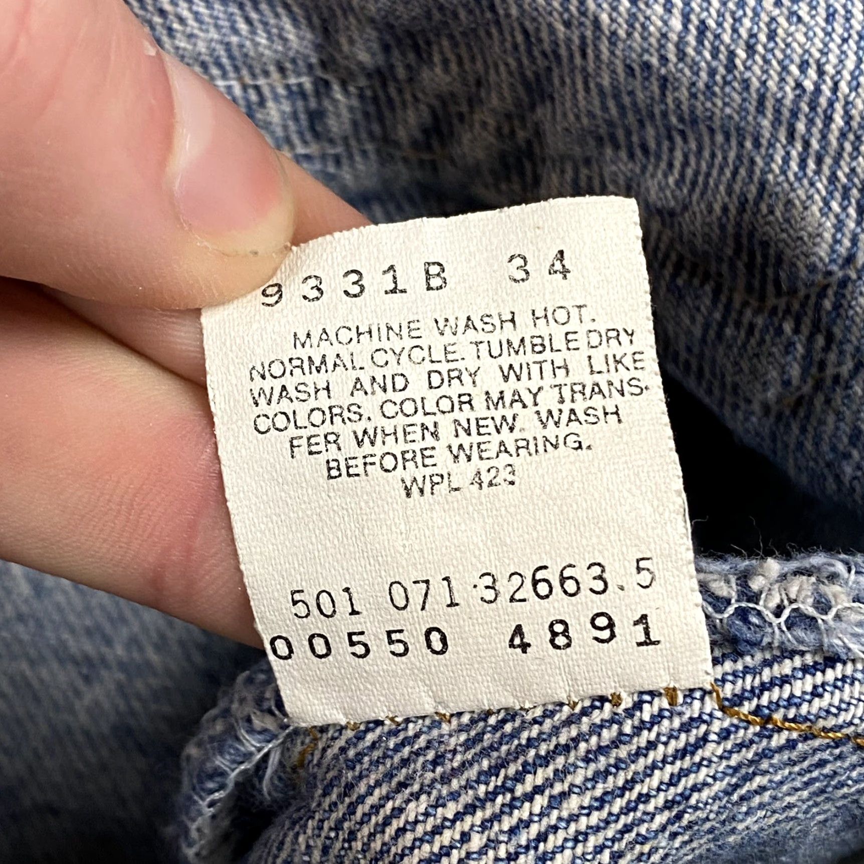 Levi's VINTAGE Levi's 550 Jeans Mens 40x32 (Actual 38x32) Tapered Leg Blue Distressed USA Size US 40 / EU 56 - 6 Thumbnail