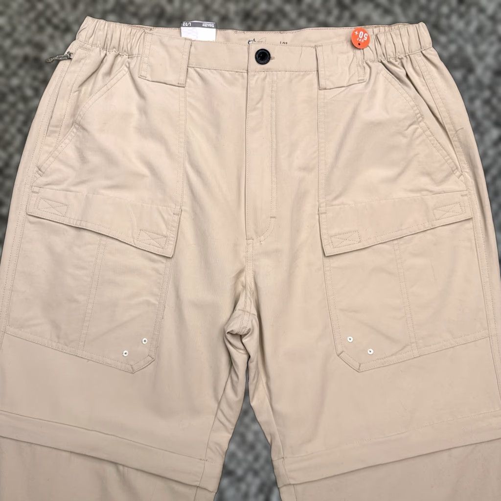 Vintage World Wide Sportsman Pants Convertible Zip Off Mens 34x32 Tan Regular Mens Size US 34 / EU 50 - 1 Thumbnail