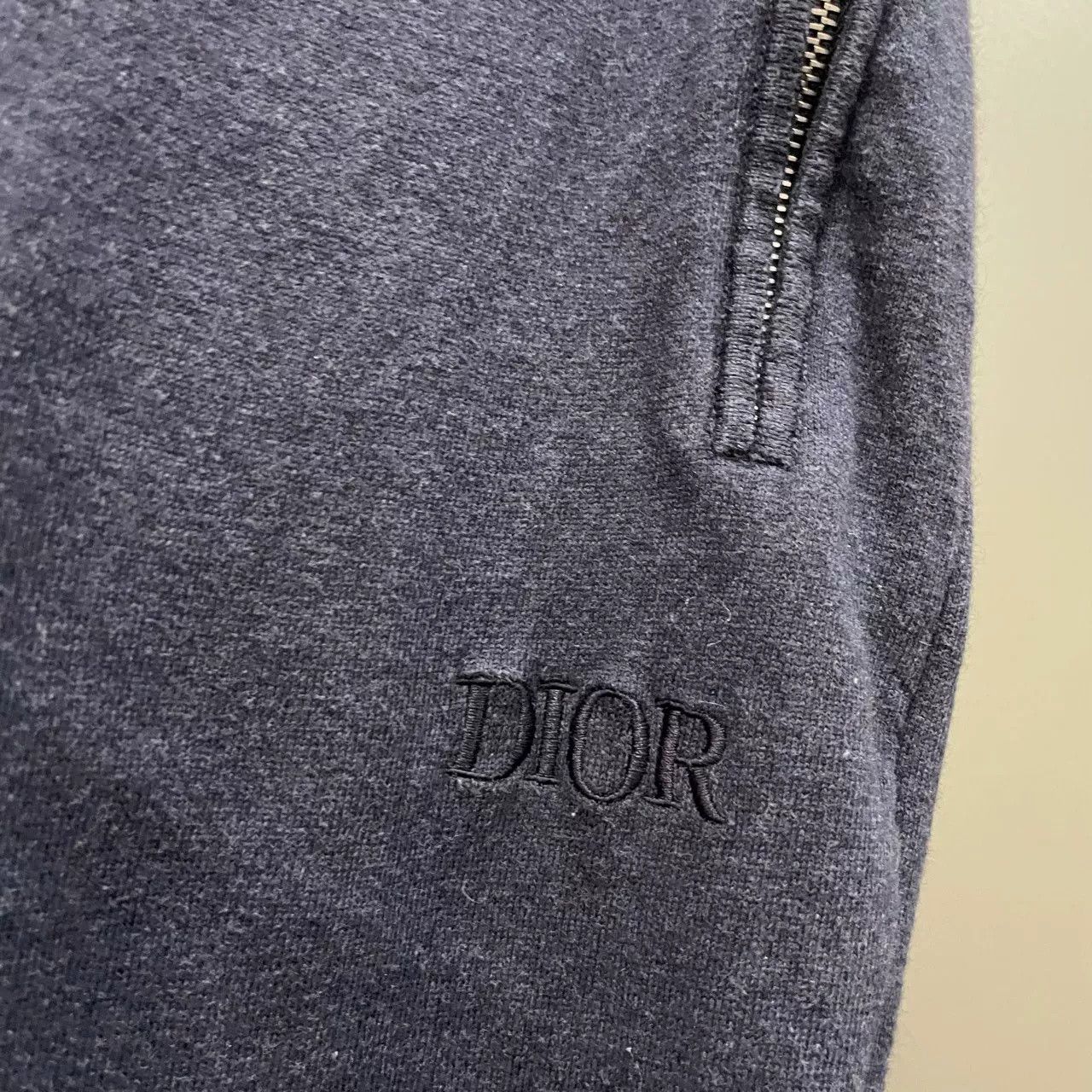 Dior Dior Navy Embroidered Logo Sweatpants Size US 26 / EU 42 - 2 Thumbnail