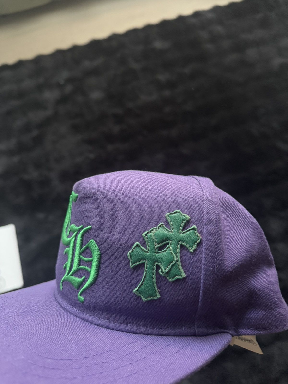 Chrome Hearts Chrome Hearts Cross Patch Trucker Hat Purple Green Size ONE SIZE - 4 Thumbnail