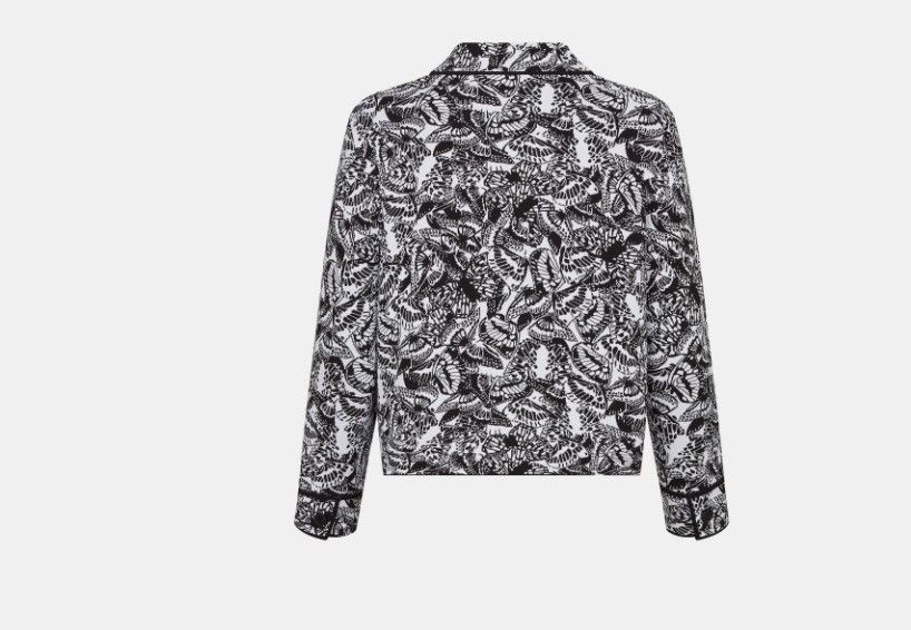 Dior o1w1db10325 414V5 Cropped Jacket in White & Black Size M / US 6-8 / IT 42-44 - 2 Thumbnail