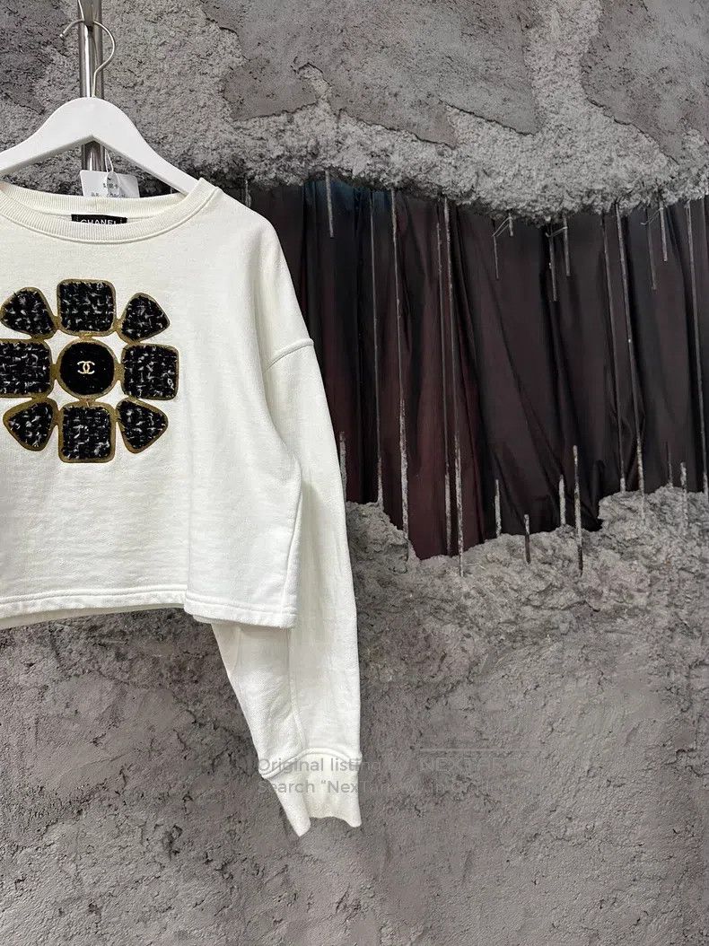 Chanel Chanel White sweatshirt Size S / US 4 / IT 40 - 4 Thumbnail