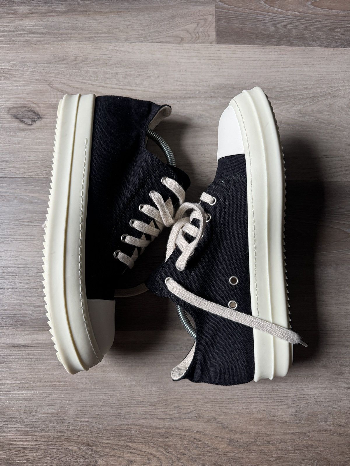 Rick Owens Drkshdw Ramones Canvas Low Top Sneaker