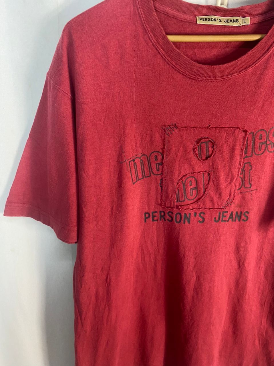 PERSON'S Person’s jeans spellout tshirt Size US L / EU 52-54 / 3 - 2 Thumbnail