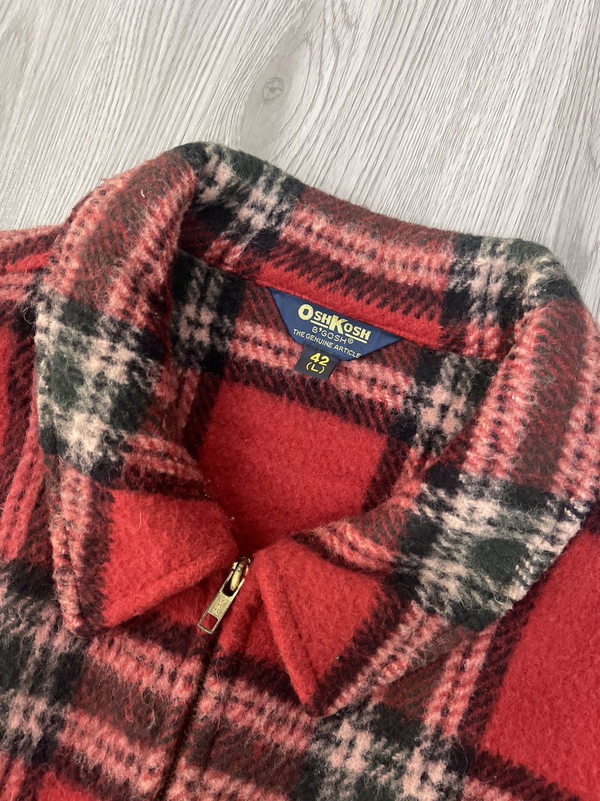 Oshkosh Vintage Buffalo plaid OshKosh B’GOSH wool flannel Jacket Size US L / EU 52-54 / 3 - 5 Thumbnail