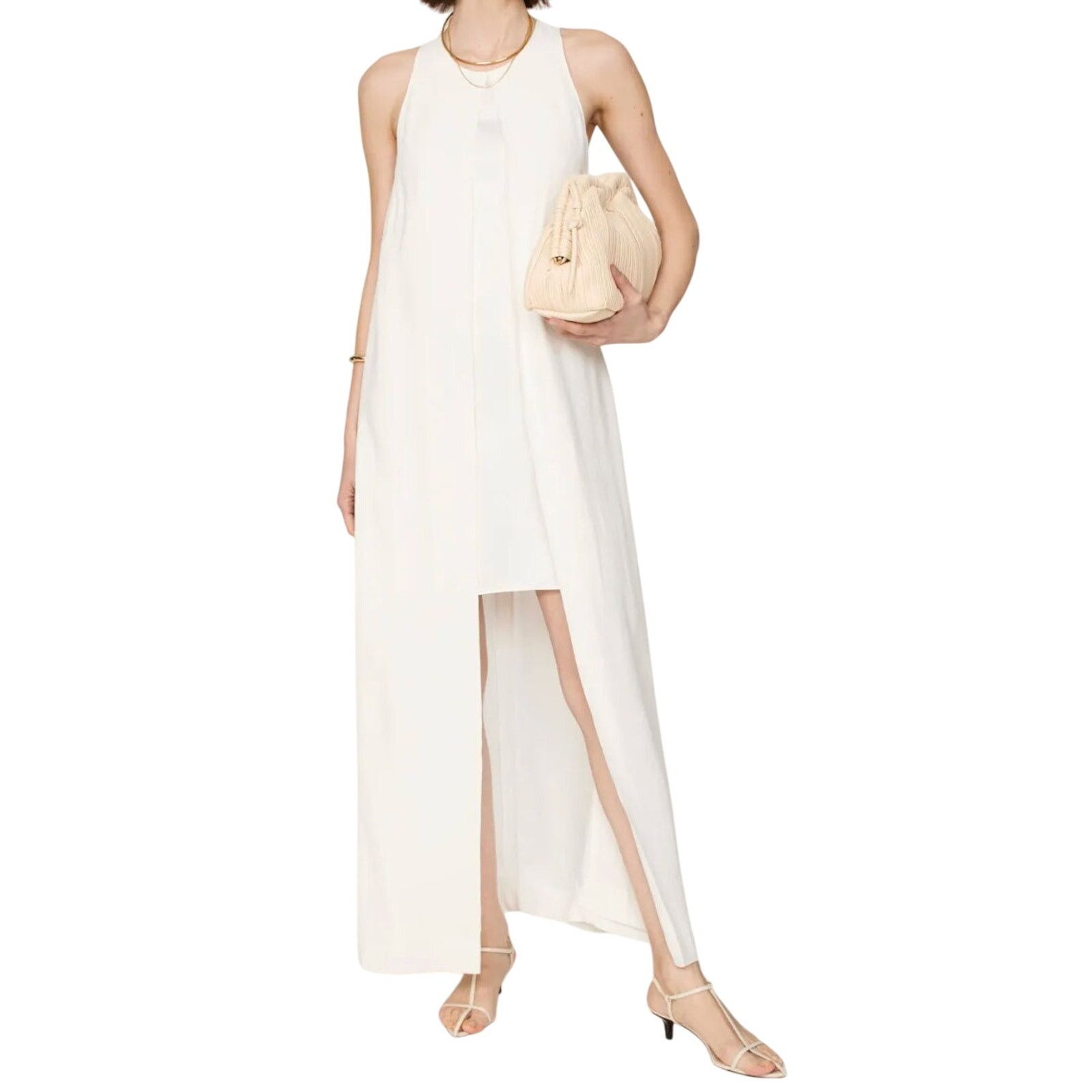 Rosetta Getty Rosetta Getty x RTR Cape Mini Dress in White, Size US 0 Size XS / US 0-2 / IT 36-38 - 2 Thumbnail