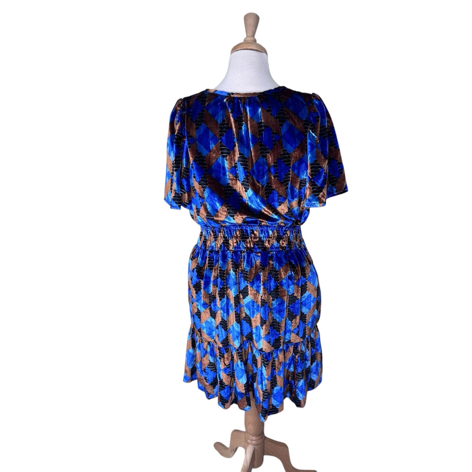 ANTHROPOLOGIE The Somerset Mini Dress Velvet Edition