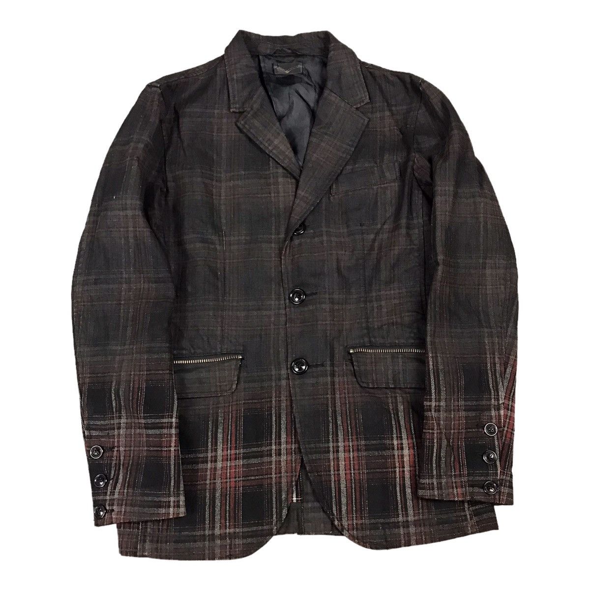 LEVIS FLANNEL BLACK PUNK JAPAN STYLE BLAZER COAT JACKET