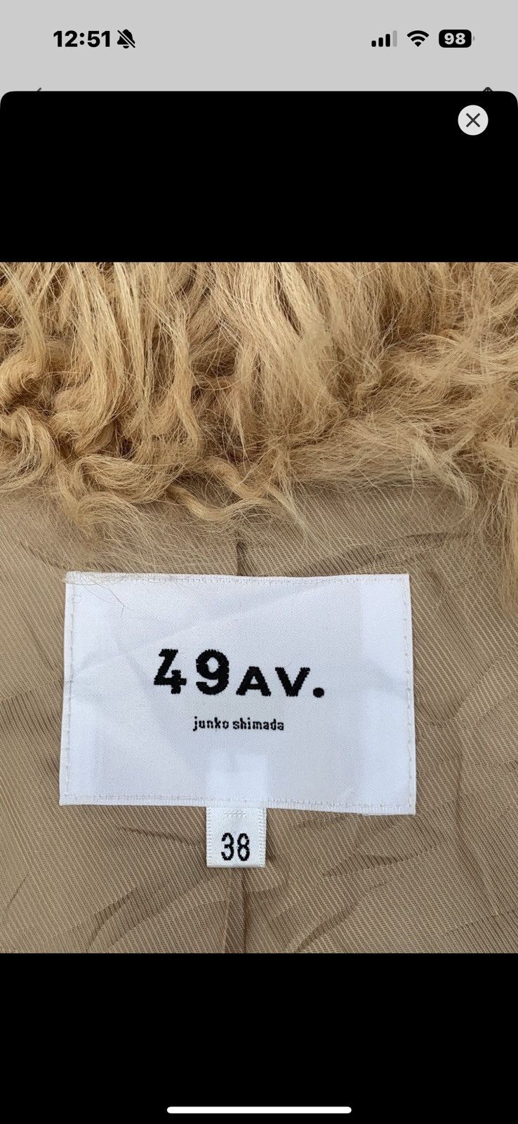 Japanese Brand × Junko Shimada Junko Shimada 49 AV Lamb Fur Coat Size S / US 4 / IT 40 - 5 Thumbnail