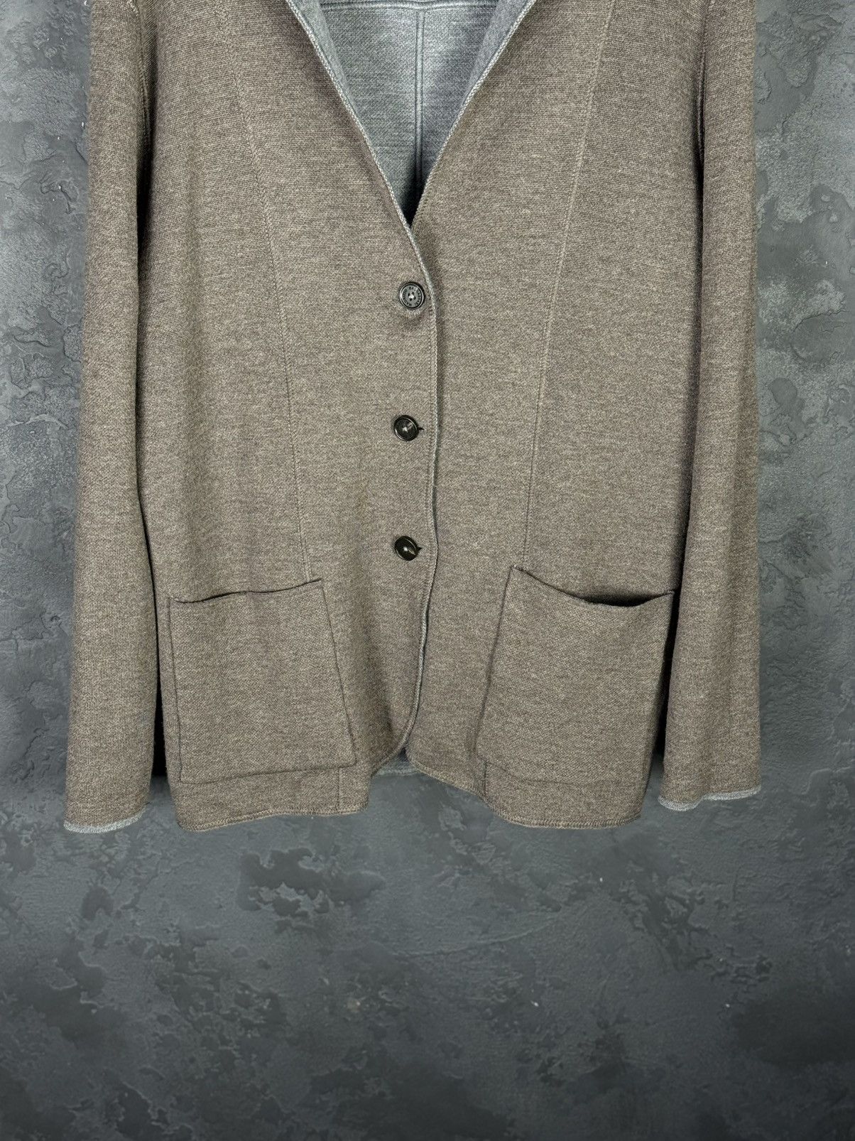 Maurizio Baldassari Maurizio Baldassari Reversible Knit Wool Swacket Size US M / EU 48-50 / 2 - 5 Thumbnail