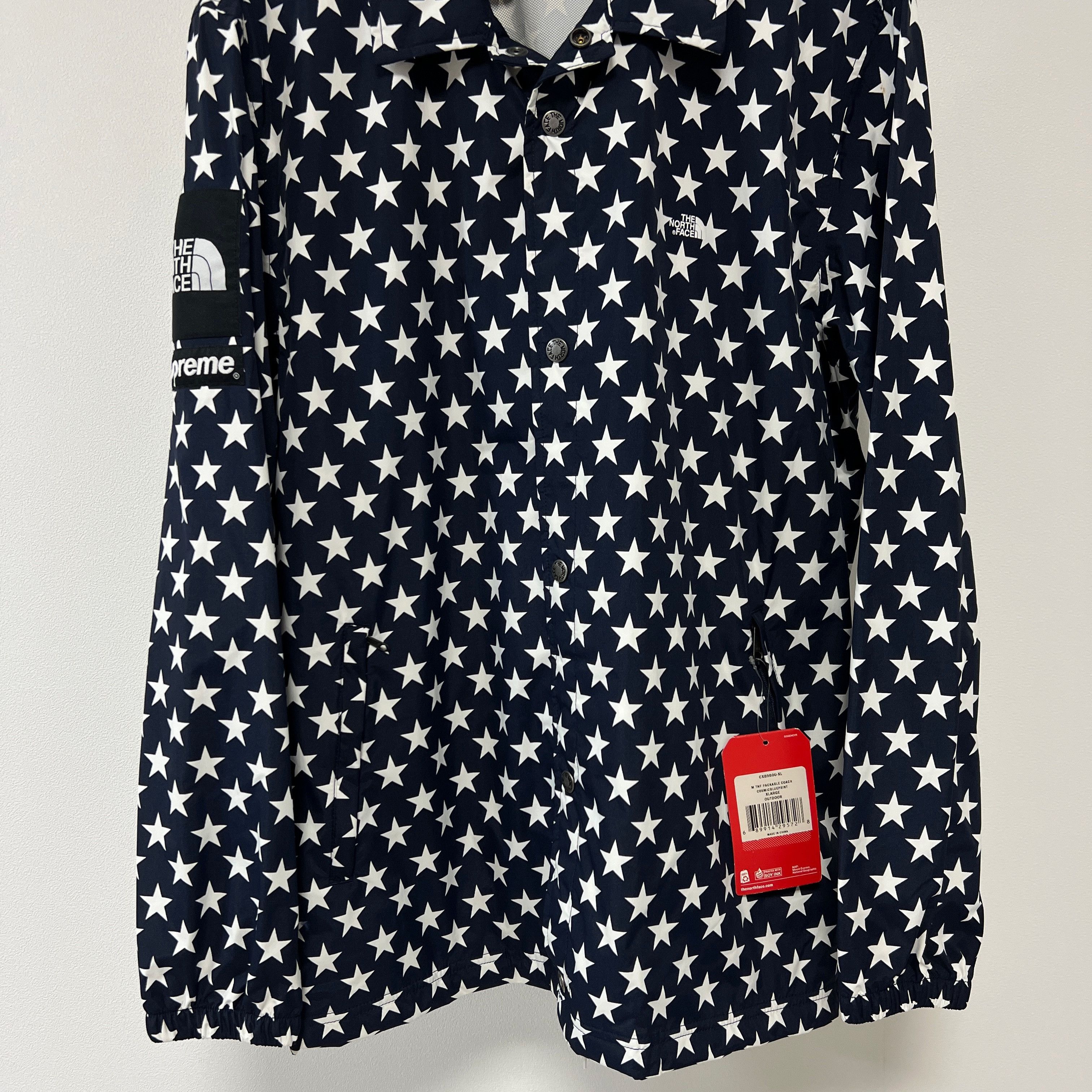 Supreme × The North Face Supreme The North Face SS15 Navy Star Coach Jacket Size US XL / EU 56 / 4 - 4 Thumbnail