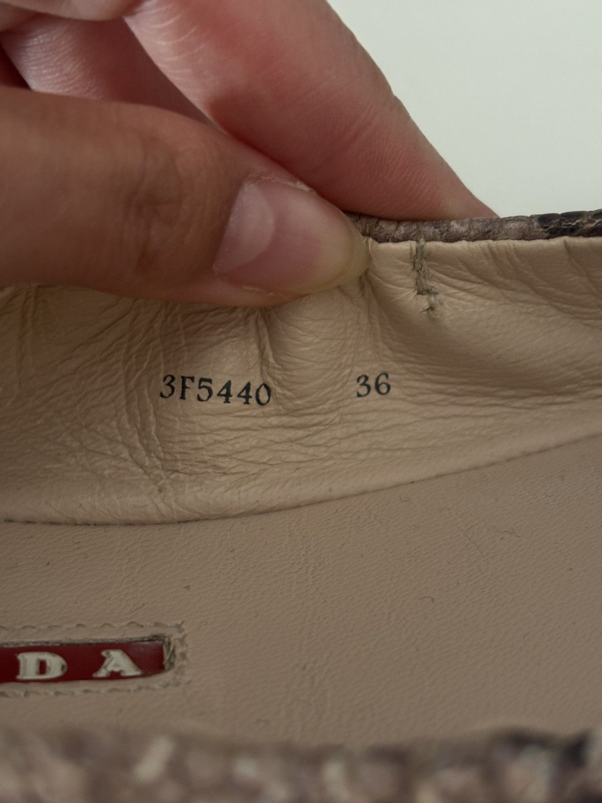 Prada Prada Snakeskin Ballerina Flats Size 36 Size US 5 / IT 35 - 6 Thumbnail