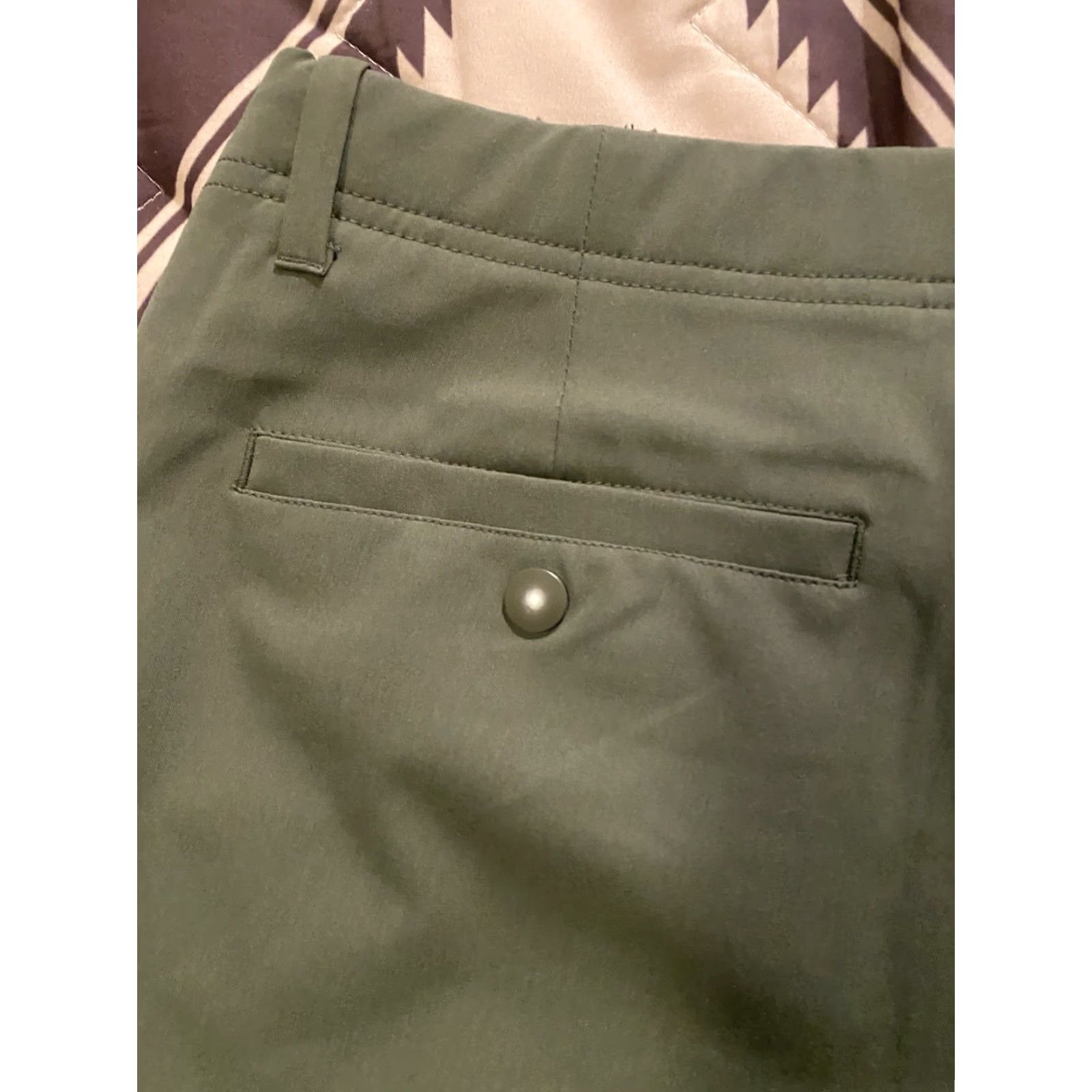 Vintage Mondetta Chino Pants Men Regular 38x34 Green Stretch Flat Front Leg Straight NWT Outdoor Project Size US 38 / EU 54 - 4 Thumbnail