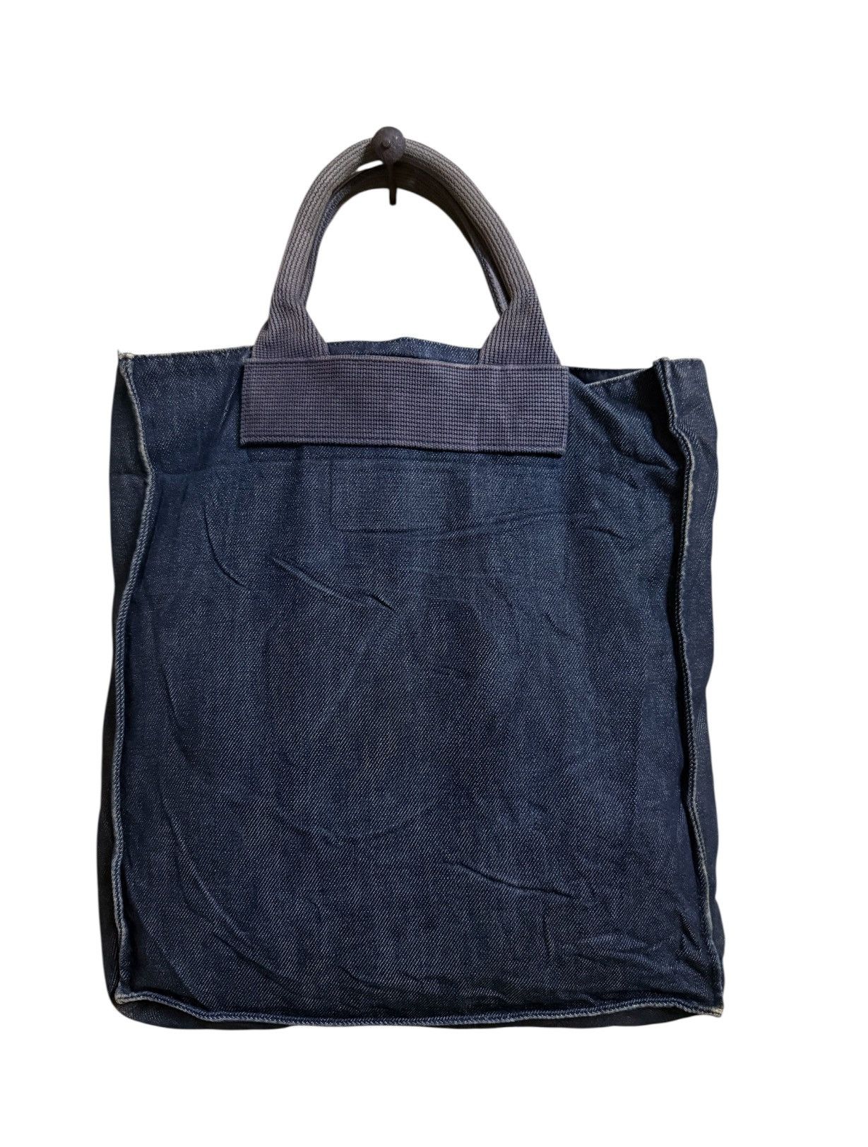 Designer Vintage Y2k Hunting World Logo Denim Tote Bag Size ONE SIZE - 4 Thumbnail