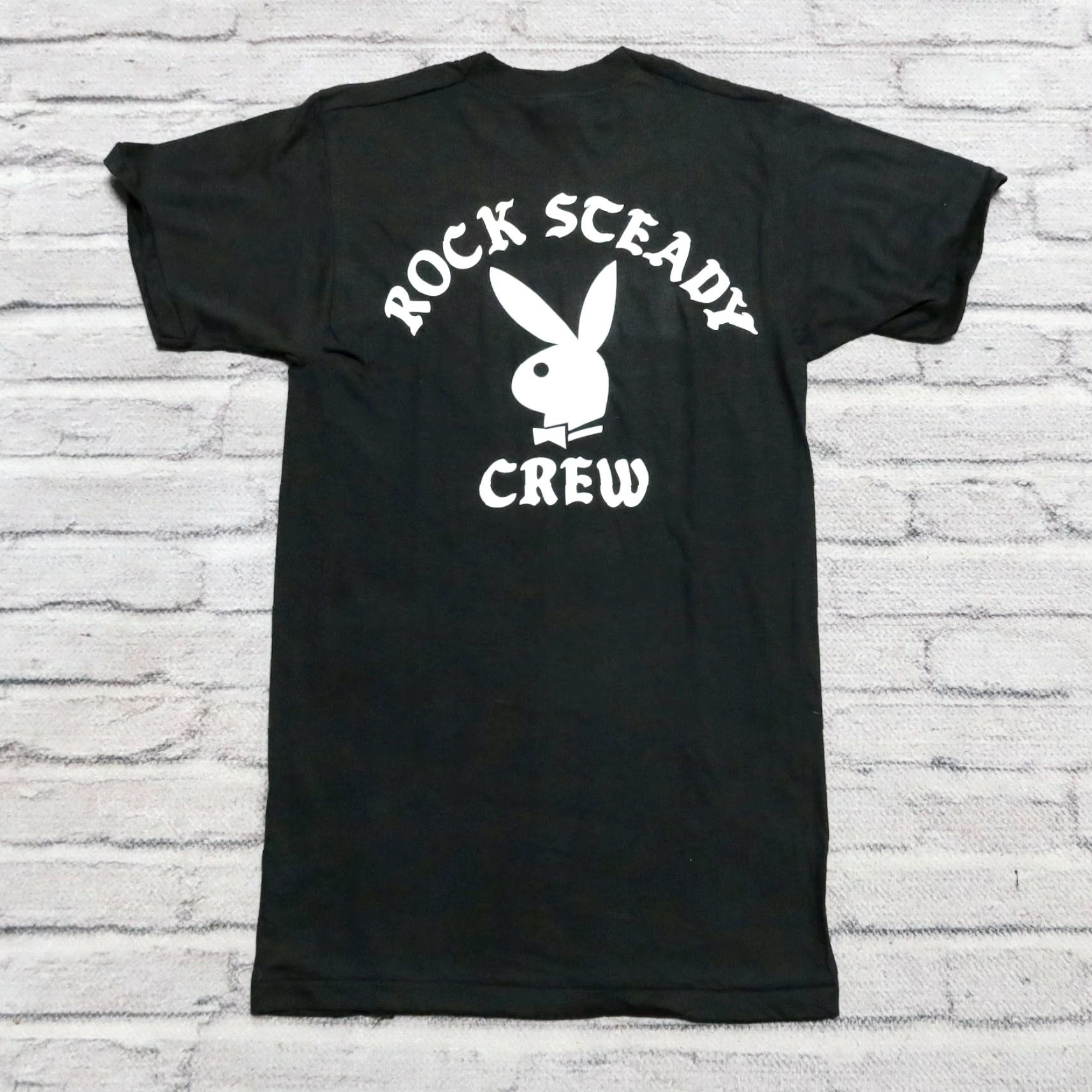 Vintage VINTAGE Rock Steady Crew Shirt M Black Mens T-Shirt USA Made in USA Tee Size US M / EU 48-50 / 2 - 2 Thumbnail
