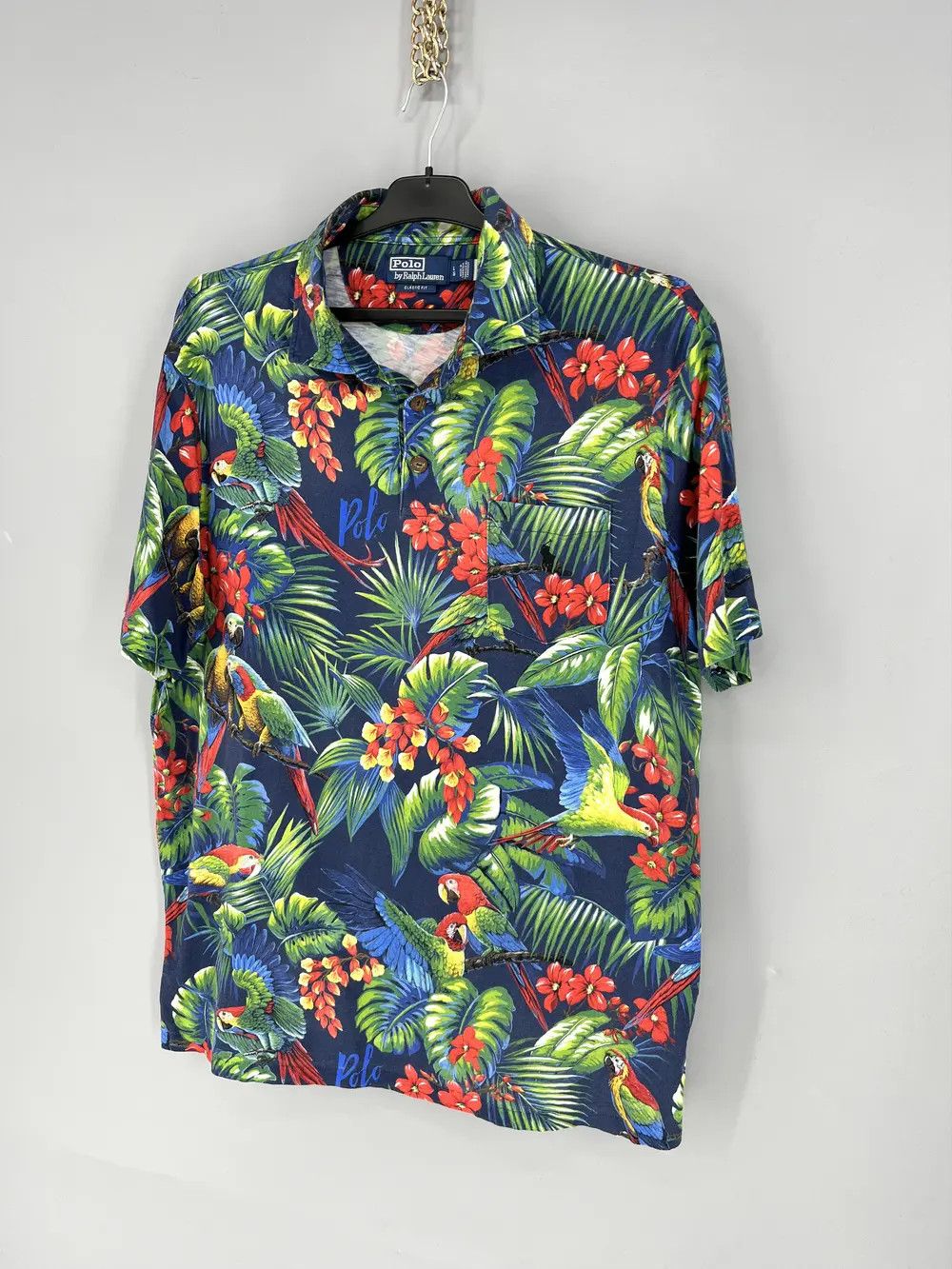 Band Tees Polo Ralph Lauren Men Classic Fit Hawaiian Tropical Parrot Size US L / EU 52-54 / 3 - 3 Thumbnail