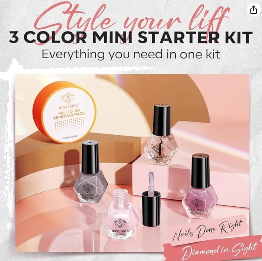 NBDN Nobrandedon Nail Polish 6 Colors Pink White Nude Pink Shimmer Matte Size ONE SIZE - 2 Thumbnail