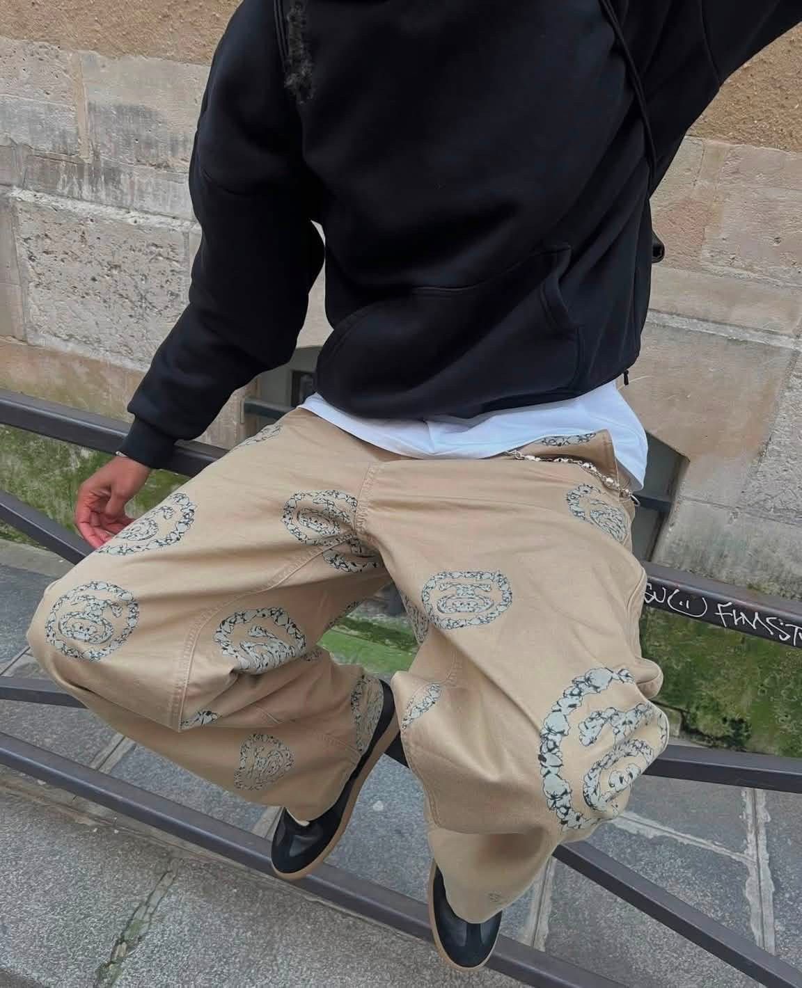 DENIM TEARS × Stussy Denim Tears x Stussy Double S Wreath Chino Pant Kaki SS25 Size US 28 / EU 44 - 24 Thumbnail