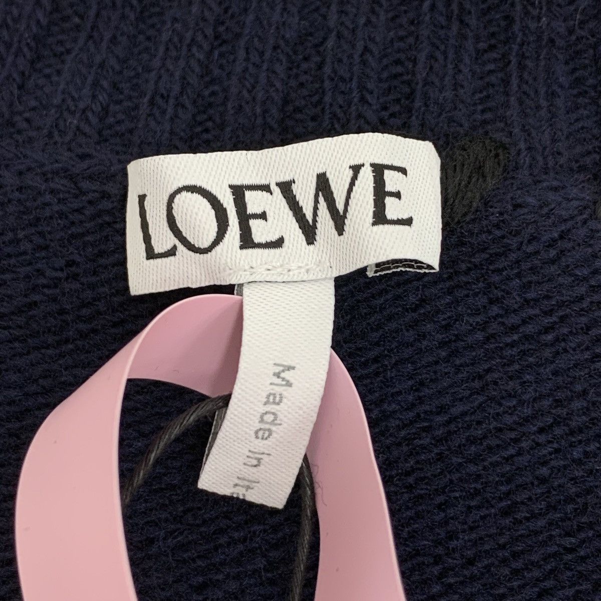 Loewe Loewe Navy Wool Knit Sweater Long Sleeve K26WX Size XS / US 0-2 / IT 36-38 - 5 Thumbnail