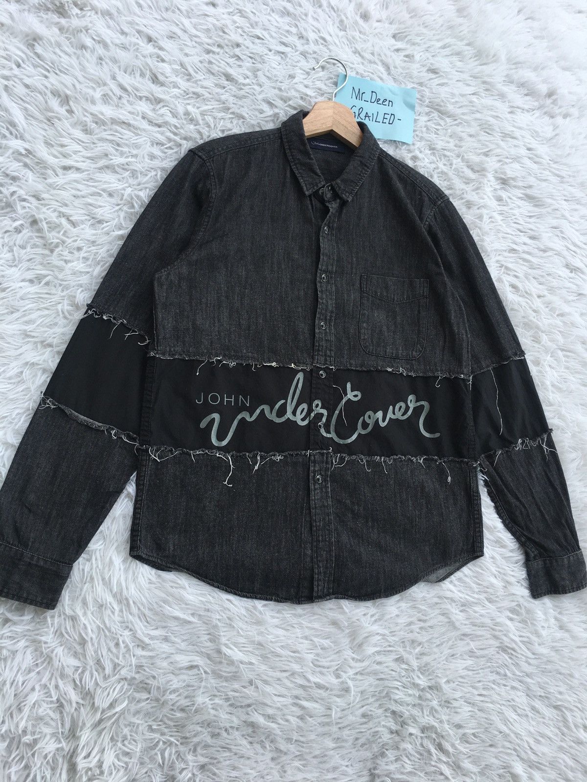 Undercover Rare John Undercover Spell out Buttons Shirt Size US M / EU 48-50 / 2 - 2 Thumbnail