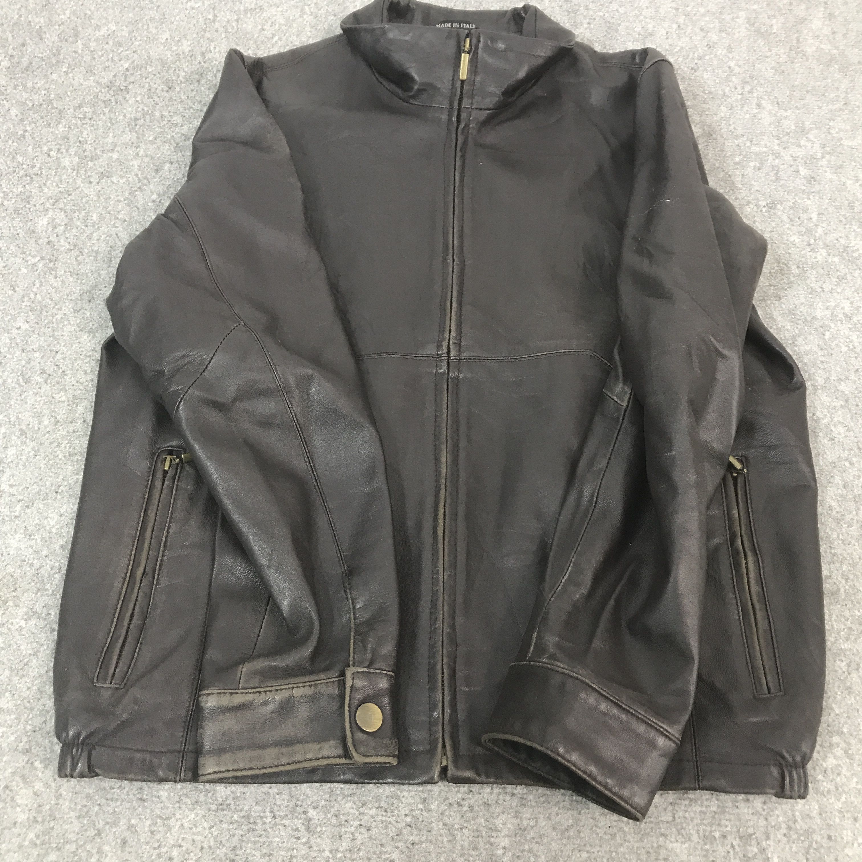Leather VINATGE PIEROTUCCI LEATHER ZIPPER JACKET Size US L / EU 52-54 / 3 - 8 Thumbnail