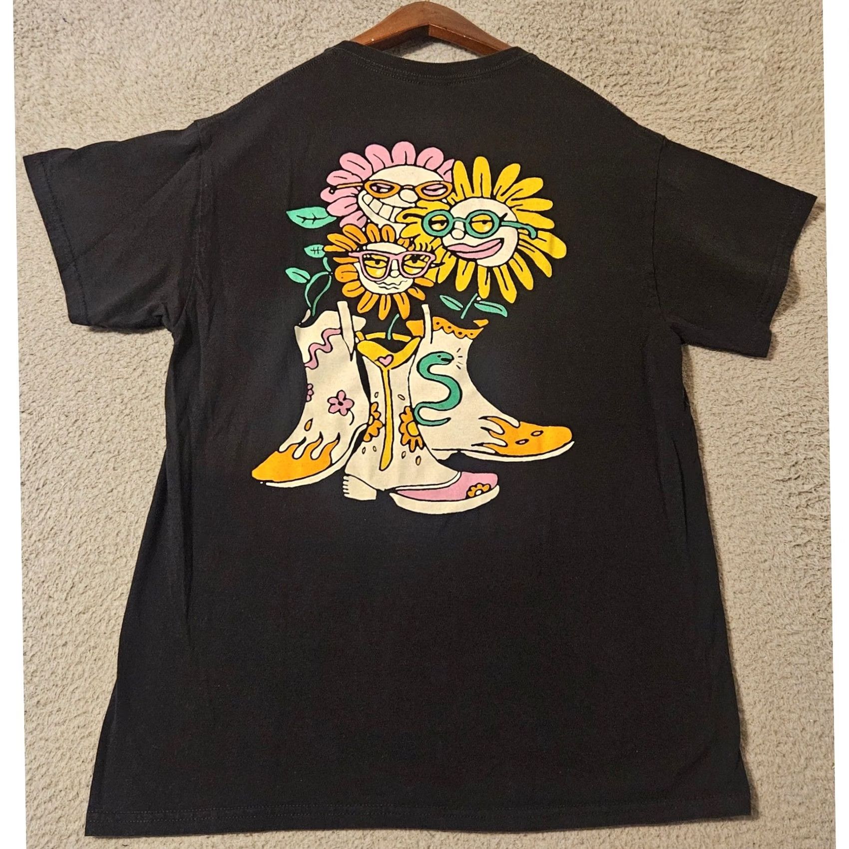 Gildan Scowl Band Indie Rock Graphic T-shirt Medium Black Short Sleeve Size US M / EU 48-50 / 2 - 2 Thumbnail