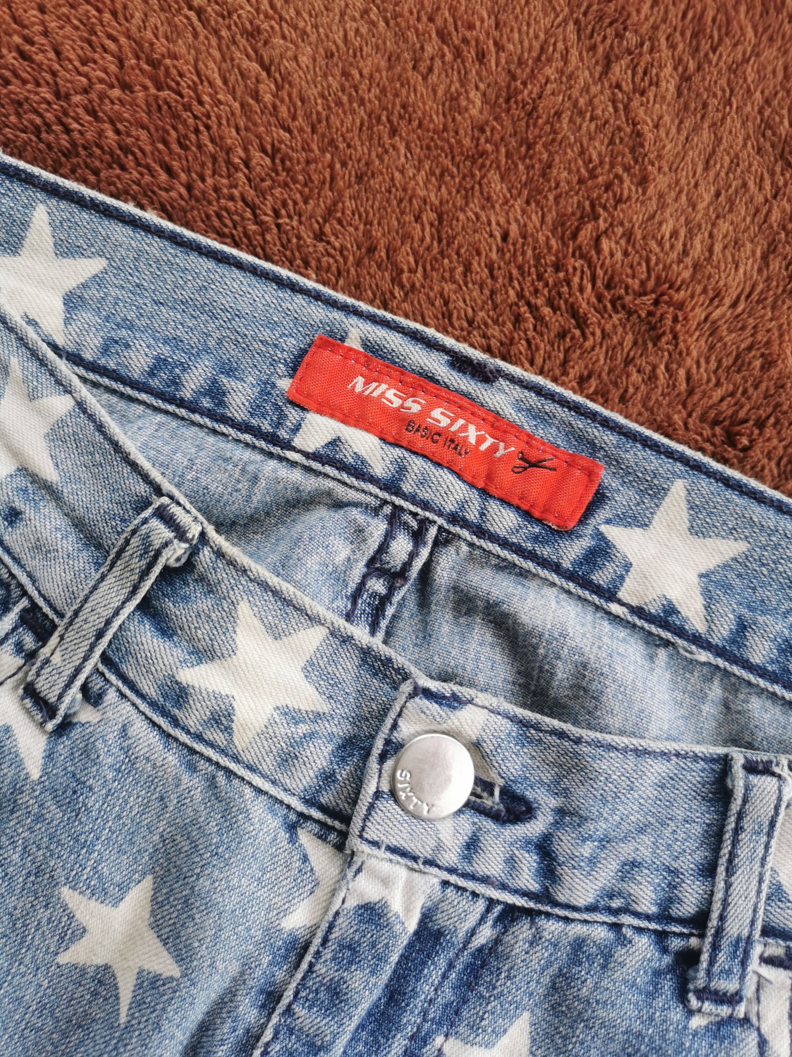 Miss Sixty Vintage Miss Sixty Star Pattern Flare Jeans Size 28" / US 6 / IT 42 - 5 Thumbnail