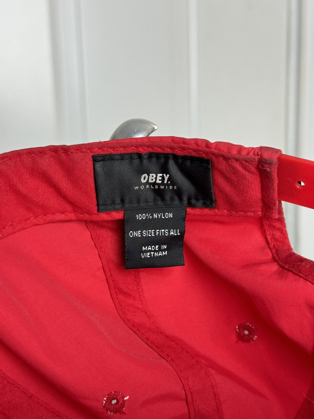 Obey Obey Propaganda Red 5-Panel Cap - Rare Sample Size ONE SIZE - 6 Thumbnail