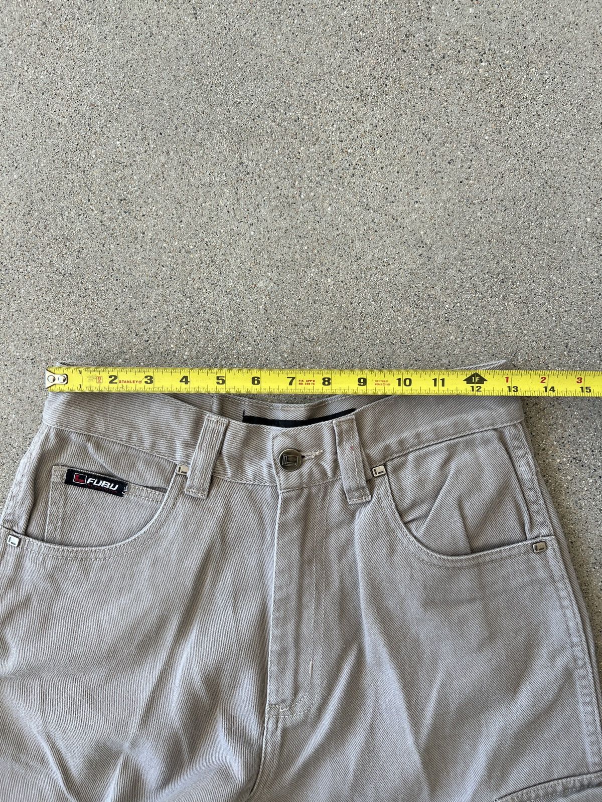 Fubu Y2K Fubu Light Grey Convertible 2-1 Cargo Pants/Shorts Size 36" / US 14 / IT 50 - 9 Thumbnail
