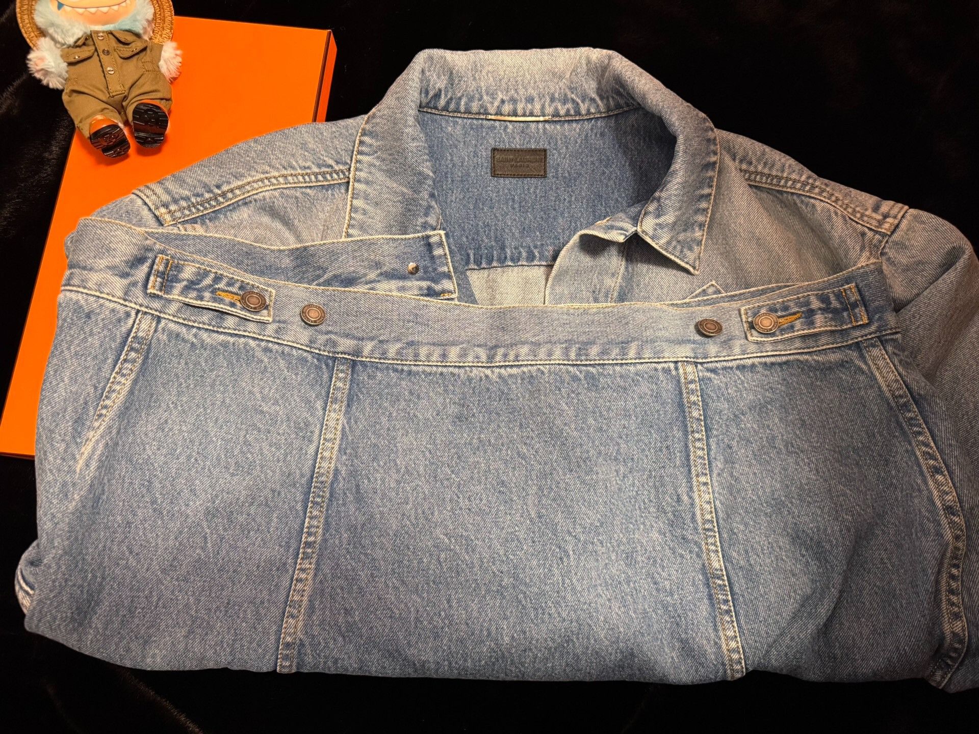 Saint Laurent Paris SAINT LAURENT Light Blue Denim Jacket Size US M / EU 48-50 / 2 - 1 Thumbnail