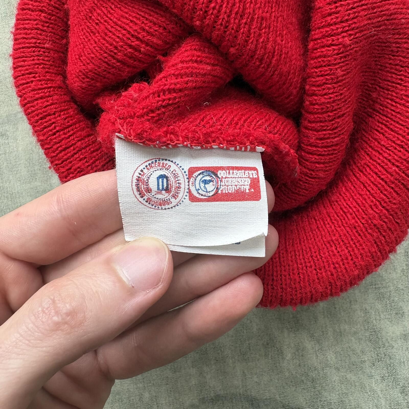 Vintage Vintage 90s Arkansas Razorbacks Embroidered College Beanie Size ONE SIZE - 3 Thumbnail