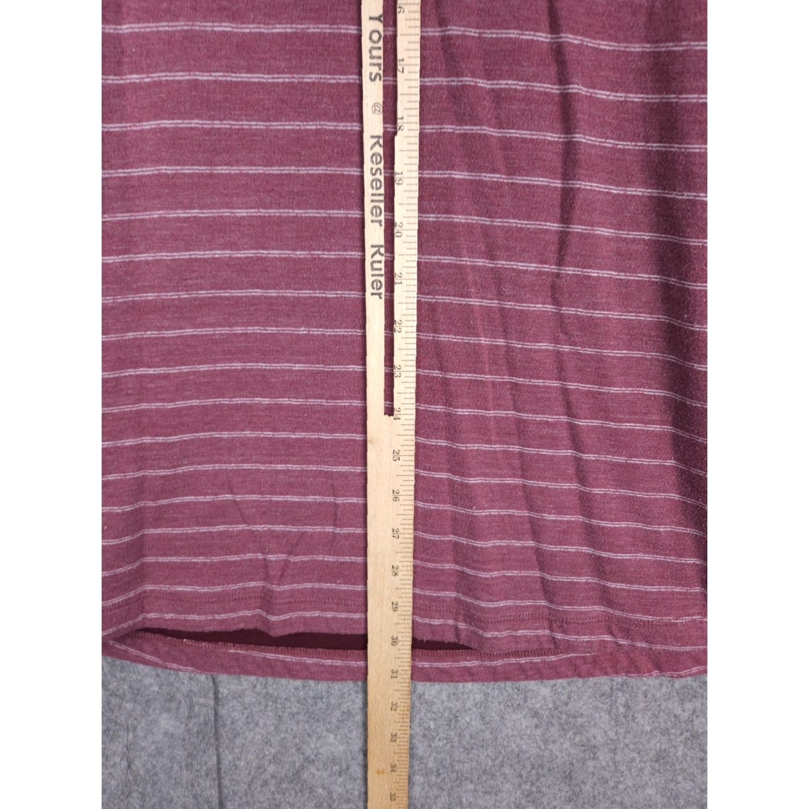 Marine Layer Marine Layer Hoodie Men's XL Red Striped Drawstring Lightweight Rayon Blend Size US XL / EU 56 / 4 - 7 Thumbnail