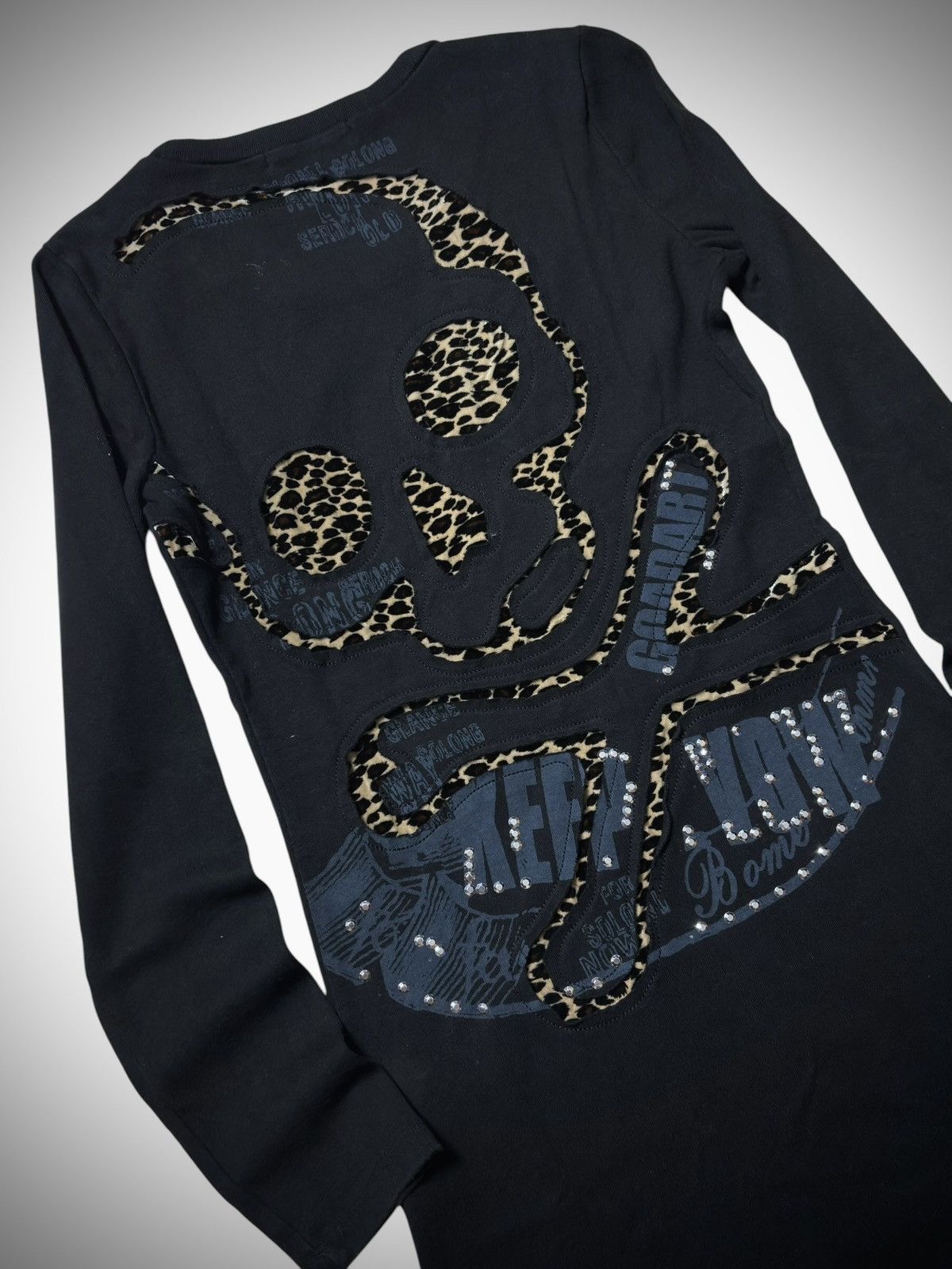 Japanese Brand 2000’s EGOIST - Gyaru Skull Tight Dress Size M / US 6-8 / IT 42-44 - 2 Thumbnail