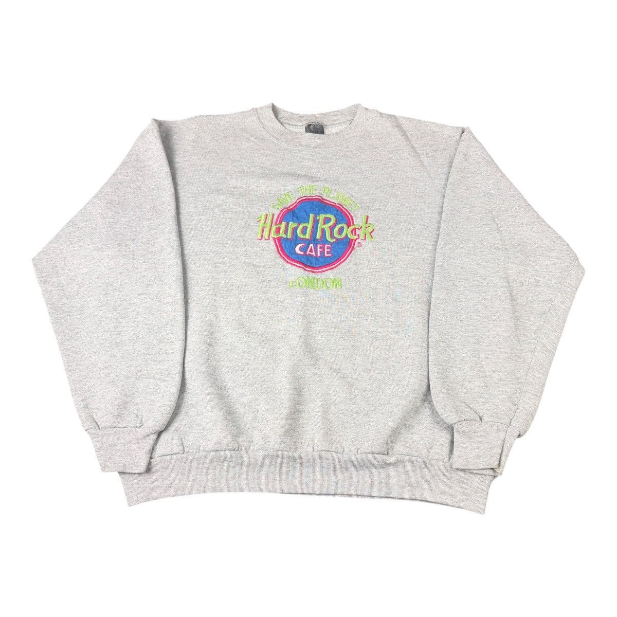 Vintage Vintage Hard Rock Cafe Save Planet London Neon Sweatshirt L Size US L / EU 52-54 / 3 - 1 Thumbnail