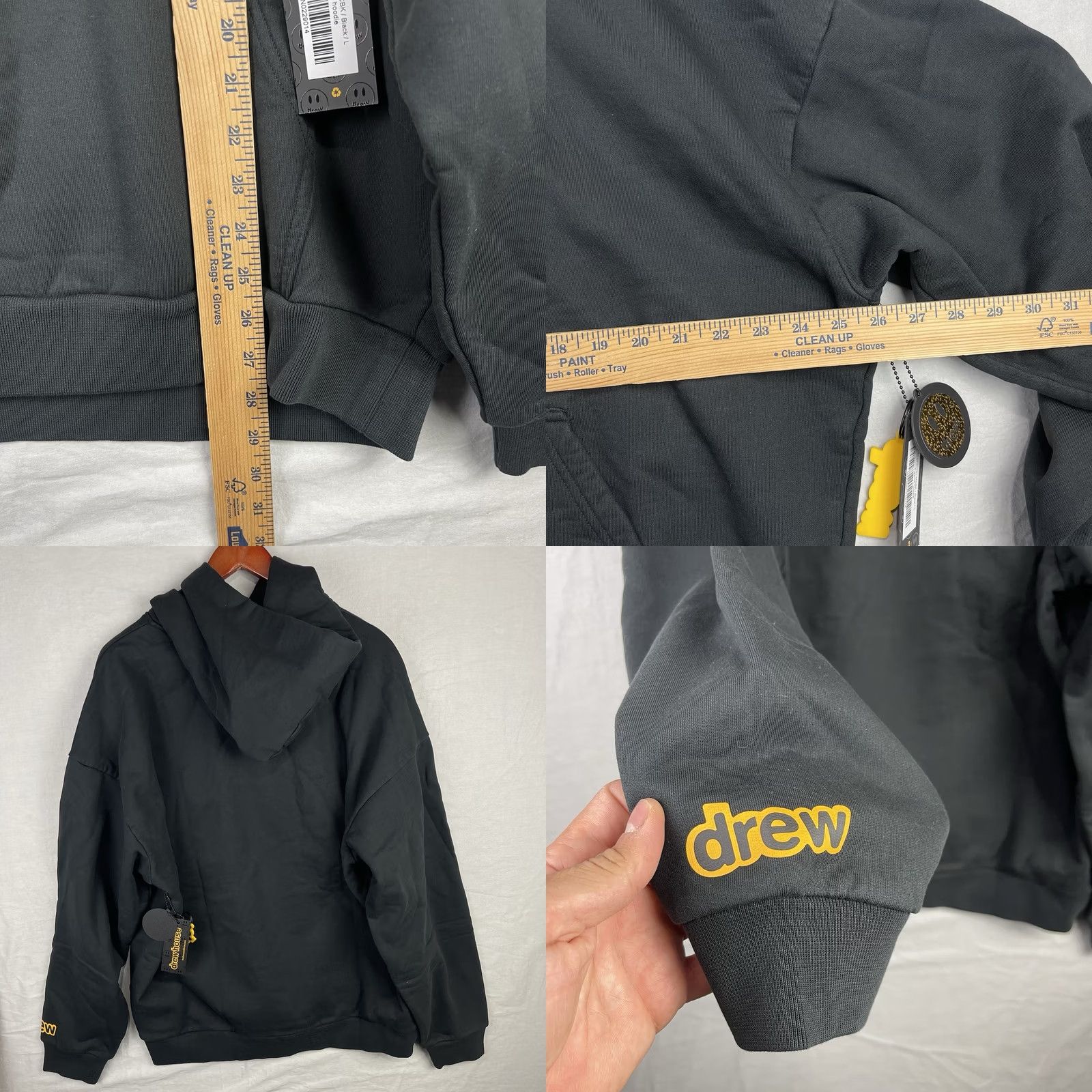 Drew House Drew House Hoodie Mens Large Black Heavyweight Oversized Sweatshirt Mascot Size US L / EU 52-54 / 3 - 8 Thumbnail